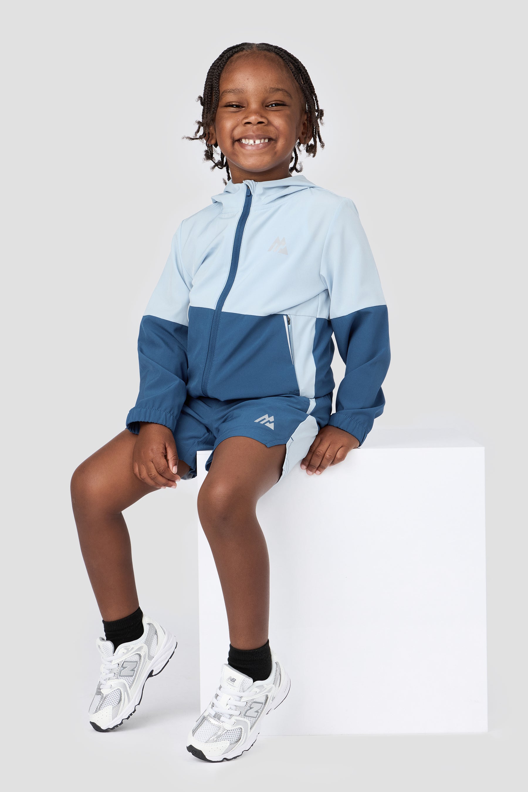 Infant Boy's Edge Jacket/Edge Short - Skyway/Ensign Blue