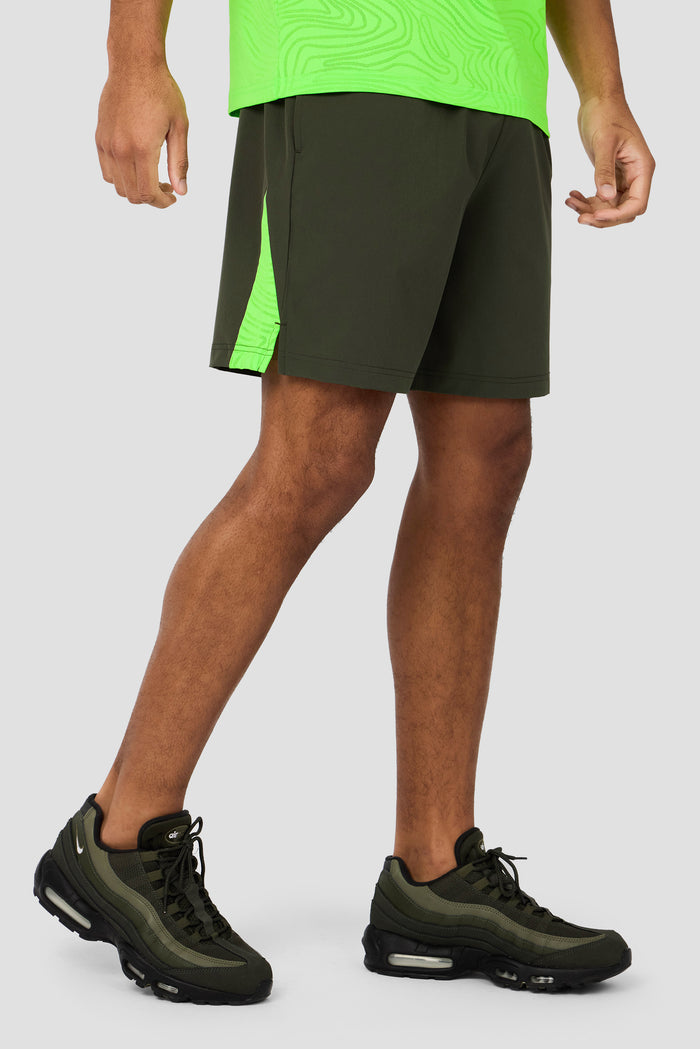 Tide Short - Elm/Neon Green