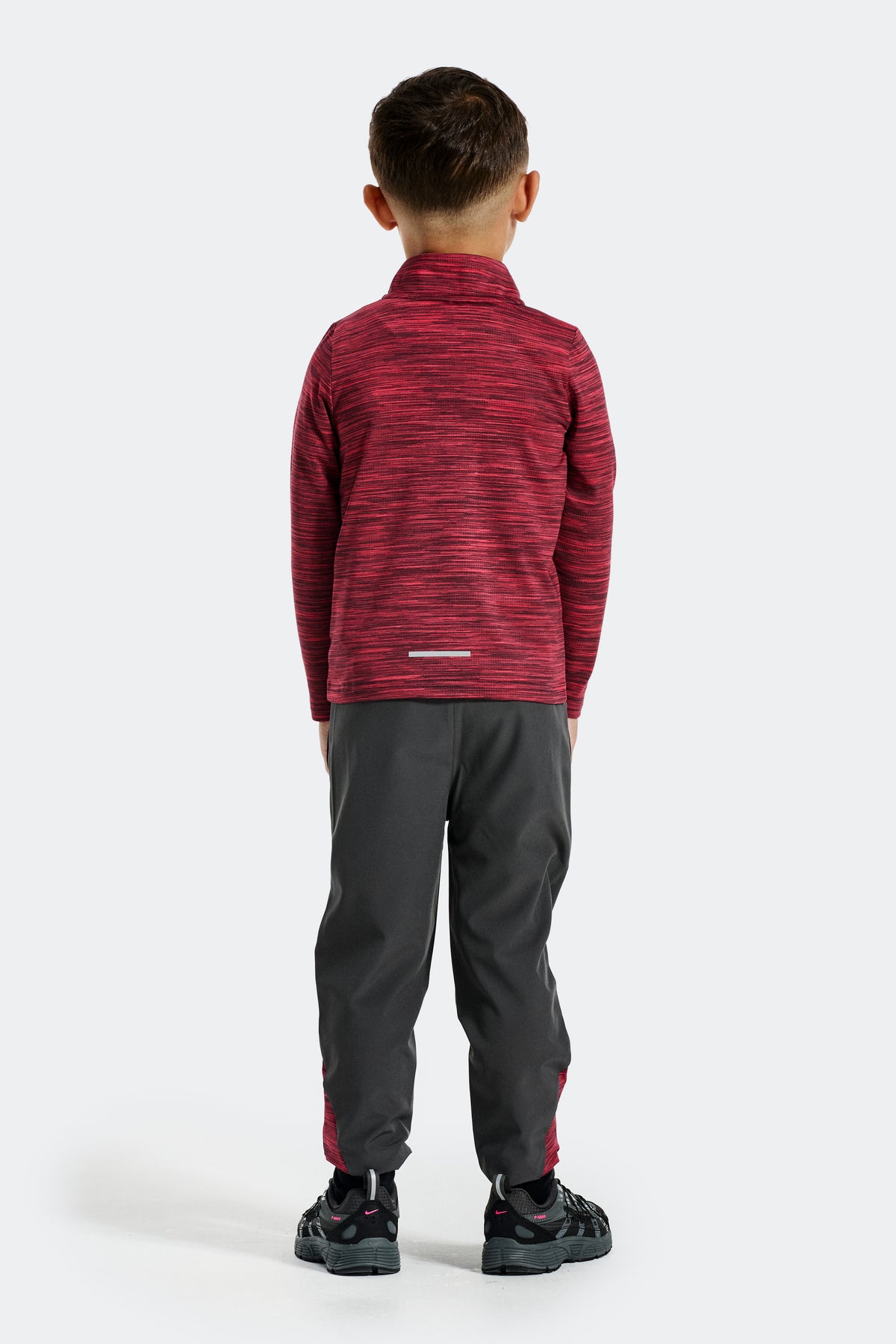 Trail 1/4 Zip - Asphalt/Oxblood/Claret/Red Rush