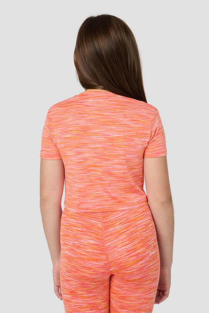 Girls Trail Box T-Shirt - Orange Pink