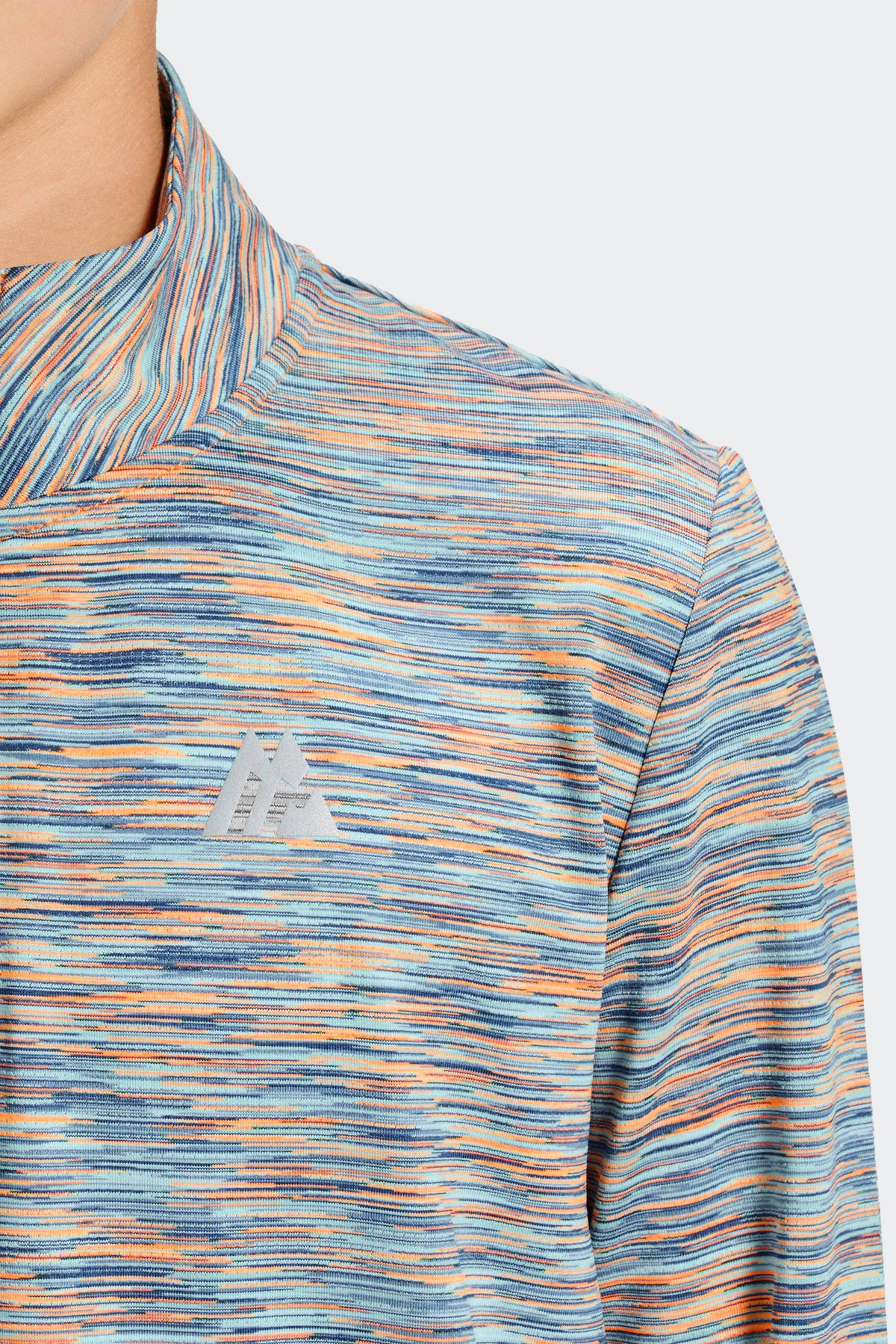 Boys Trail 1/4 Zip - Blue/Green/Orange