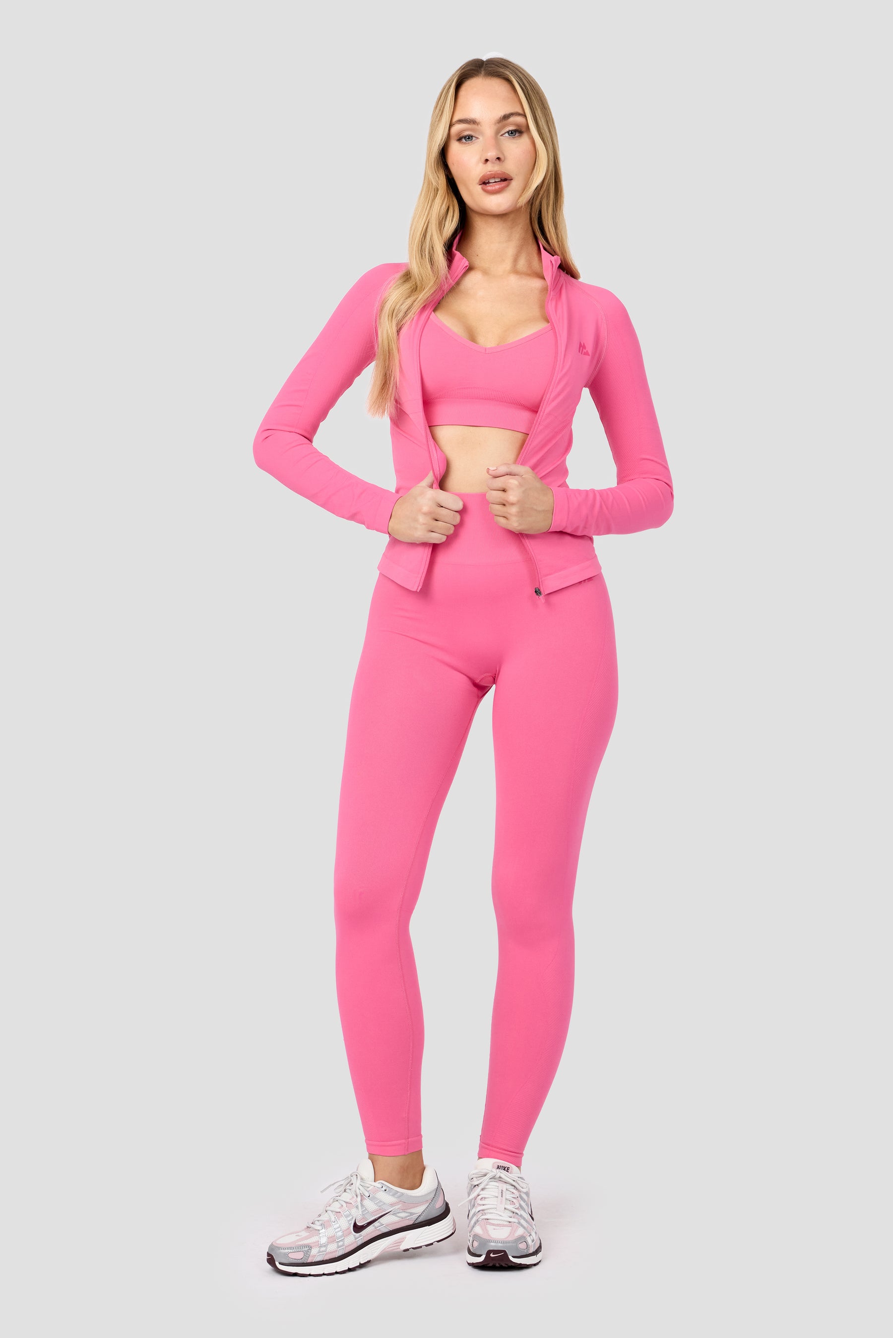 Muse Seamless Full Zip - Peony Pink