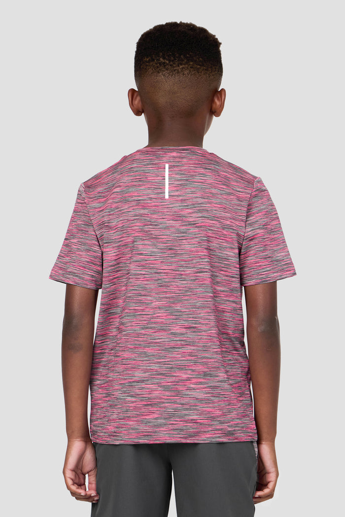 Boys Trail T-Shirt - Grey/Pink Multi