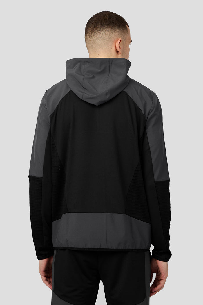 Zone Hood 1/4 Zip - Black/Asphalt