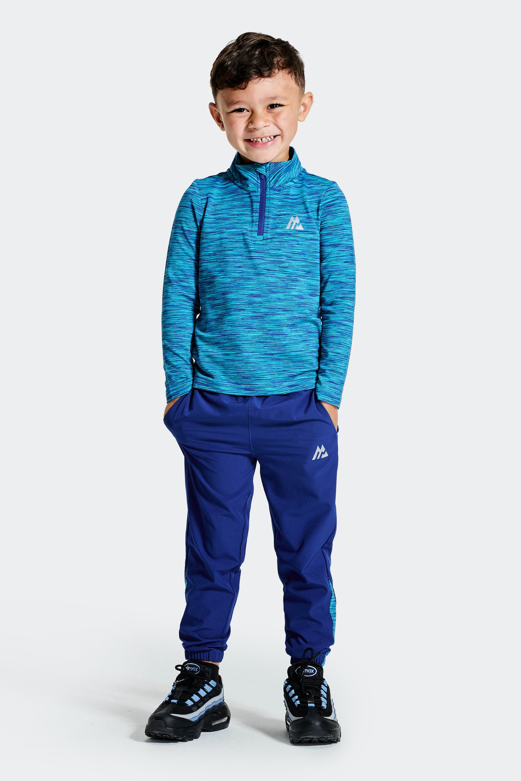 Infant Boy's Trail 1/4 Zip - Blue Multi