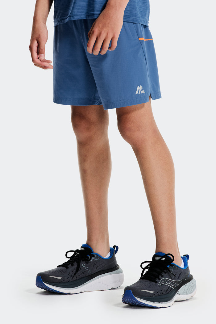 Boys Ignite Short - Charcoal Blue/Tangerine Glow