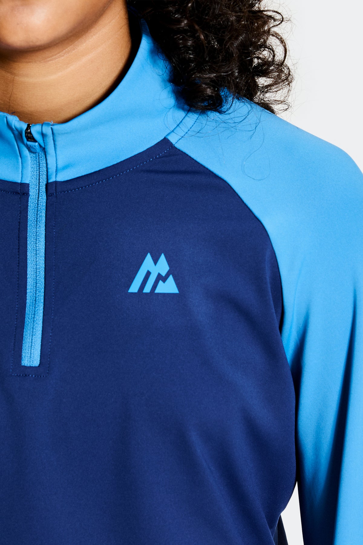 Girls Dash 1/4 Zip - Agency/Denim Blue
