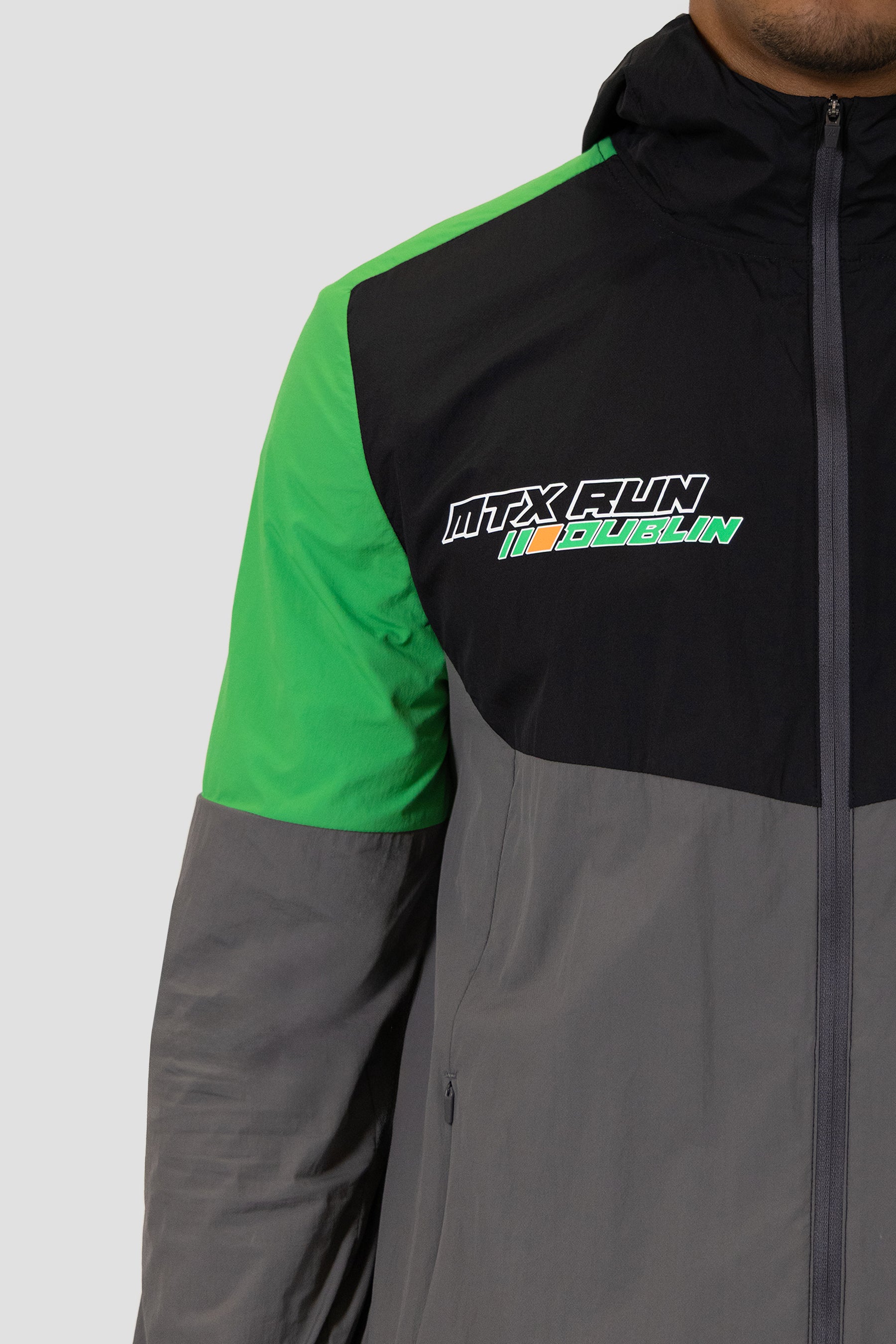 MTX Run City Dublin Jacket - Cement Grey/Black/Jada Green