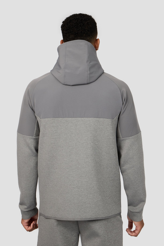 Recover Fleece Hood - Cement Grey