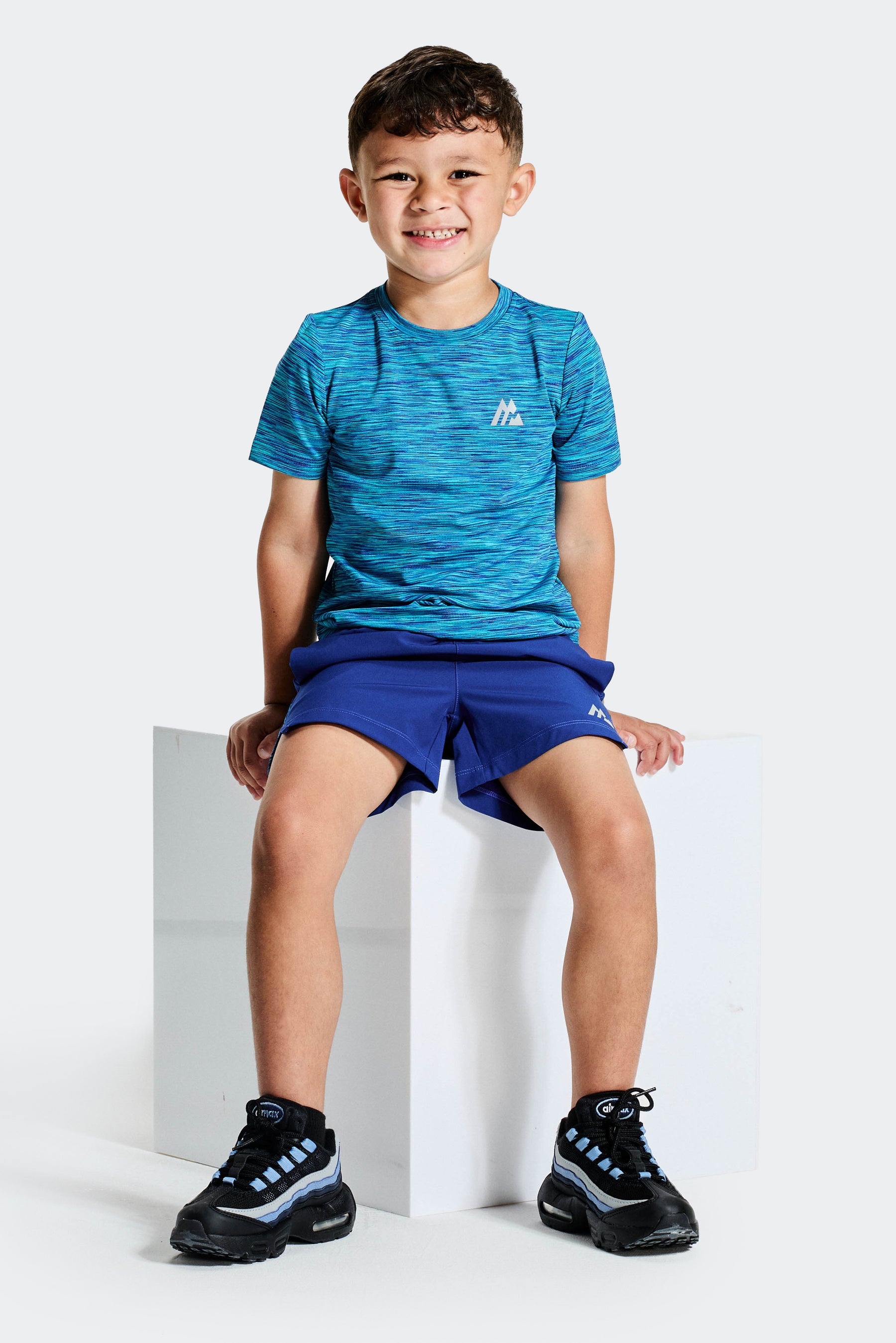 Infant Boy's Trail T-Shirt/Short Set - Blue Multi