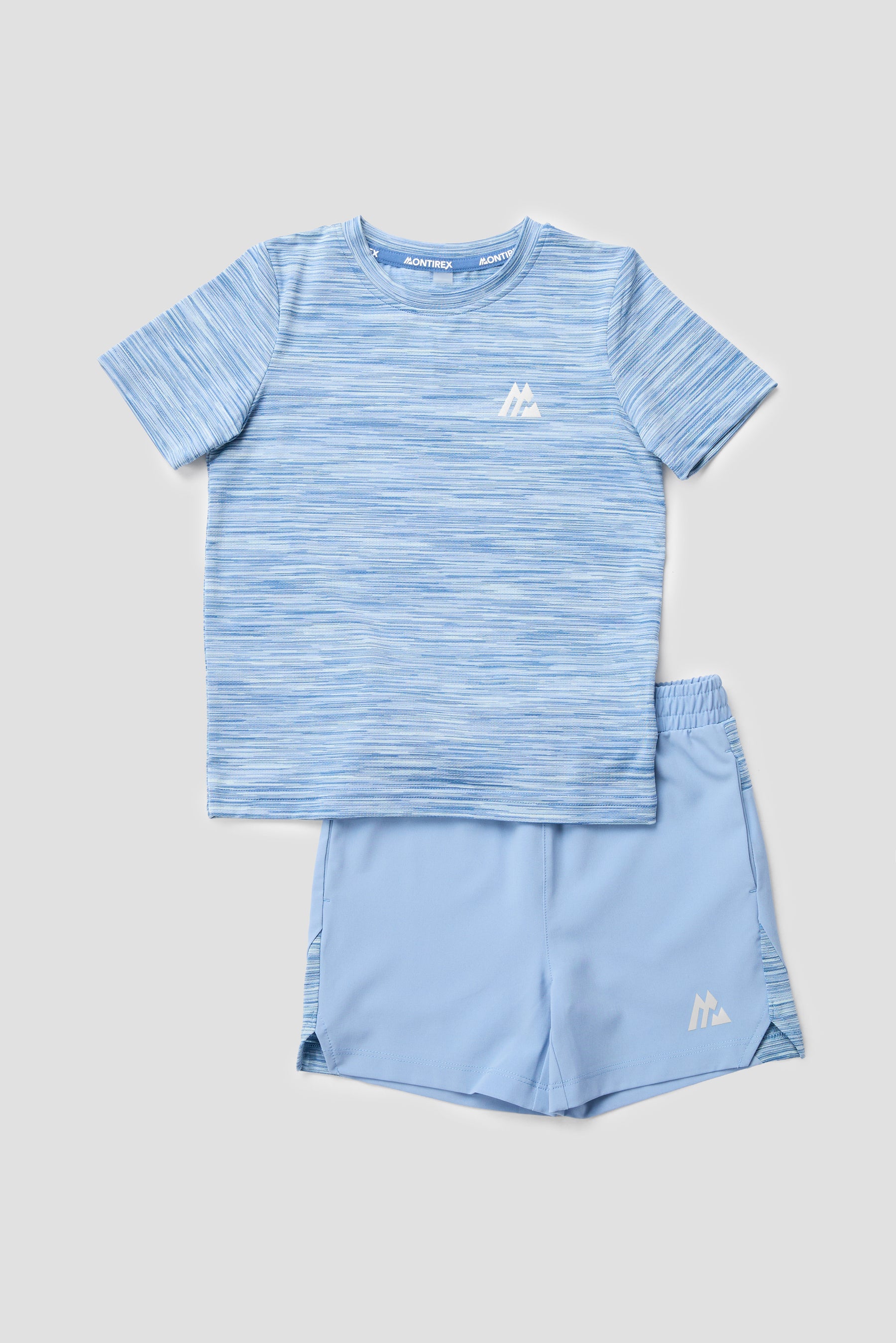 Infant Boys Trail T-Shirt/Short Set - Charcoal Blue Multi