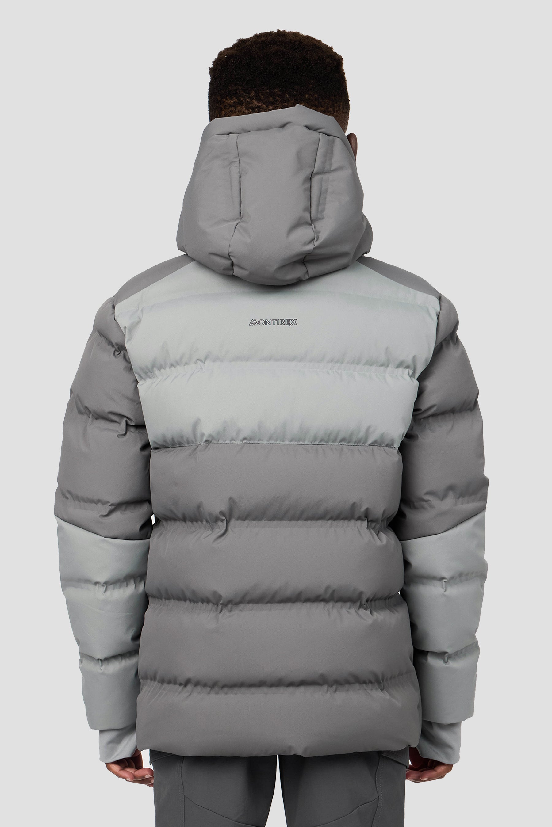Boys Descent Down Jacket - Cement Grey/Platinum Grey
