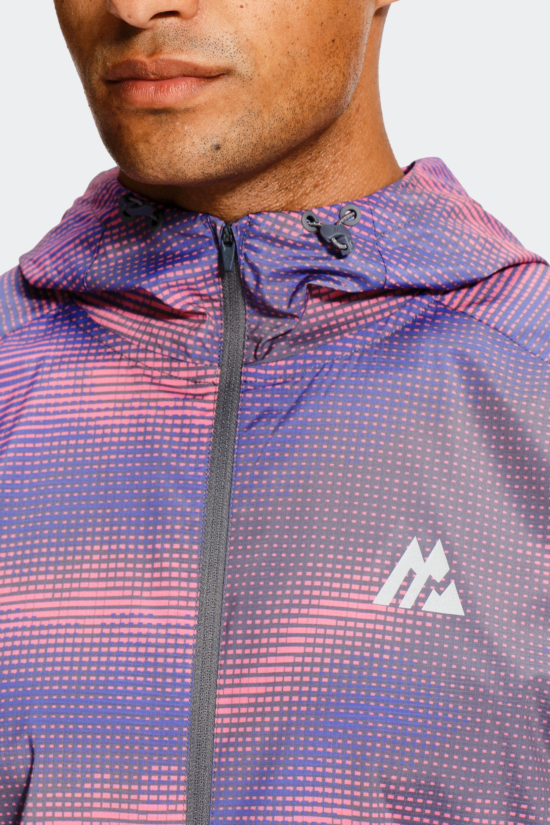 Haze Windbreaker - Cement Grey/Electric Purple/Mauve Pink
