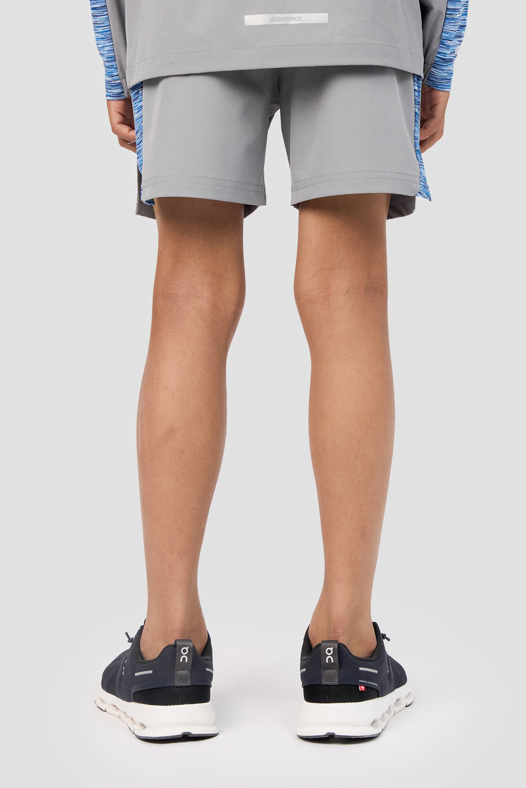 Boys Trail Panel Short - Blue/White