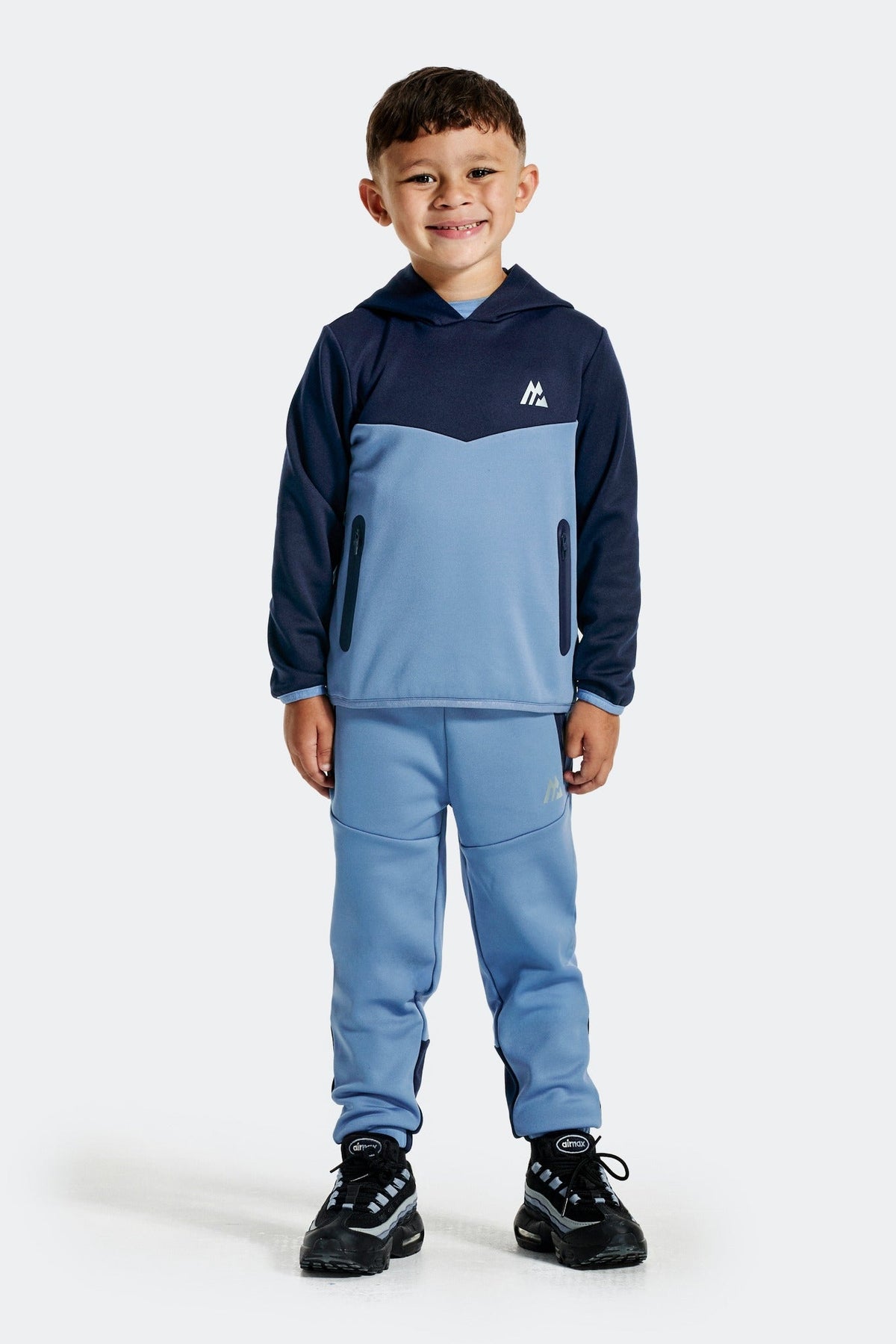 Infant Boys Align Hood/Jogger Set - Summit Blue/Navy Shadow