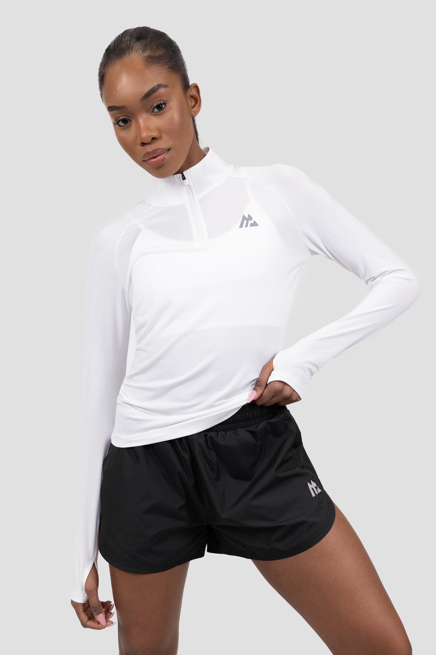 Breathe 1/4 Zip - White