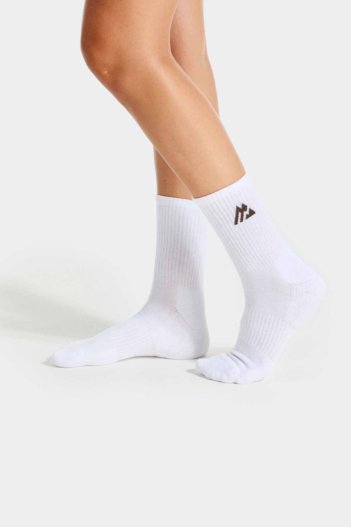 Women's Crew Sock 3 Pack - White/Macchiato