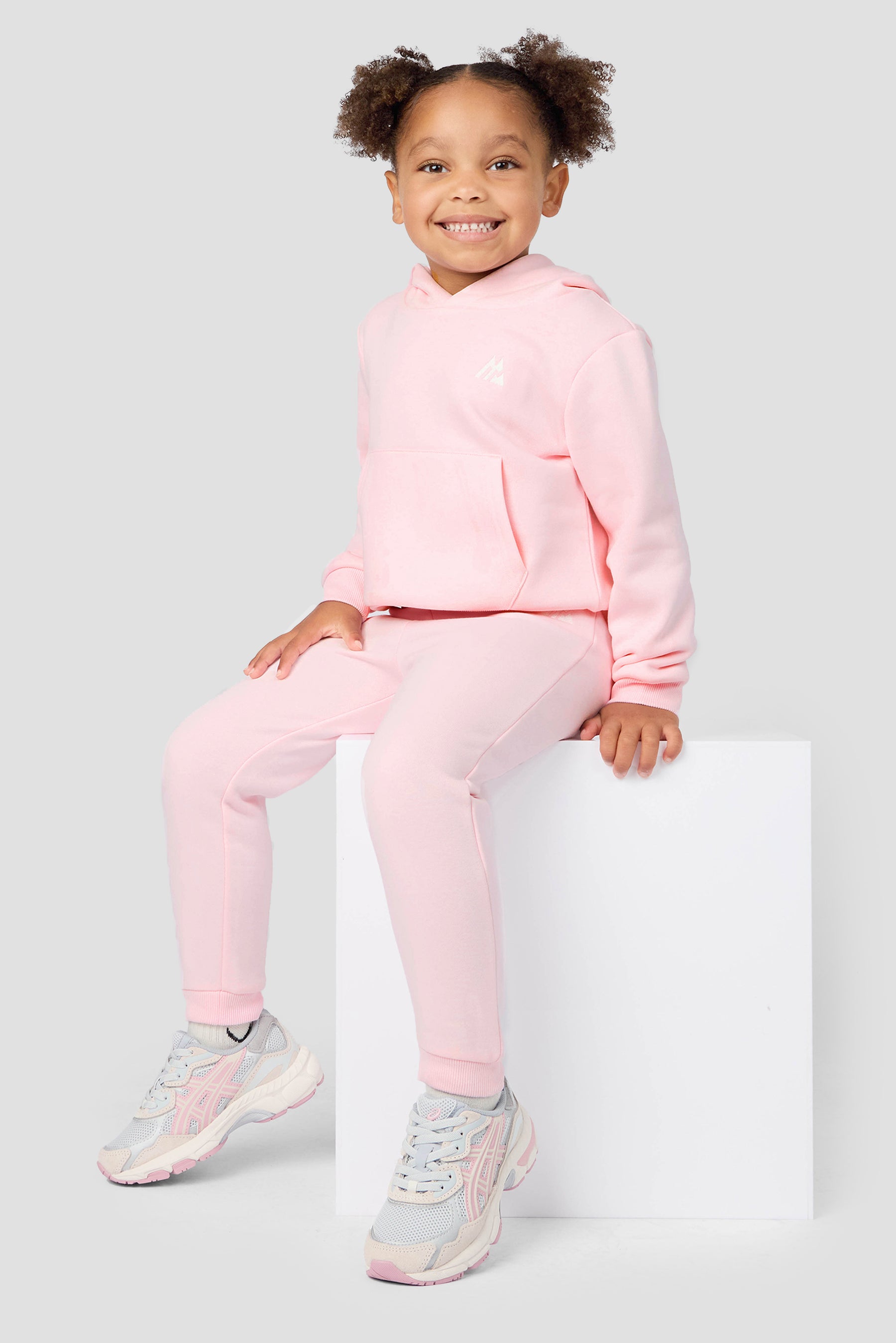 Infant Girls Joy Hood/Jogger Set - Silk Pink