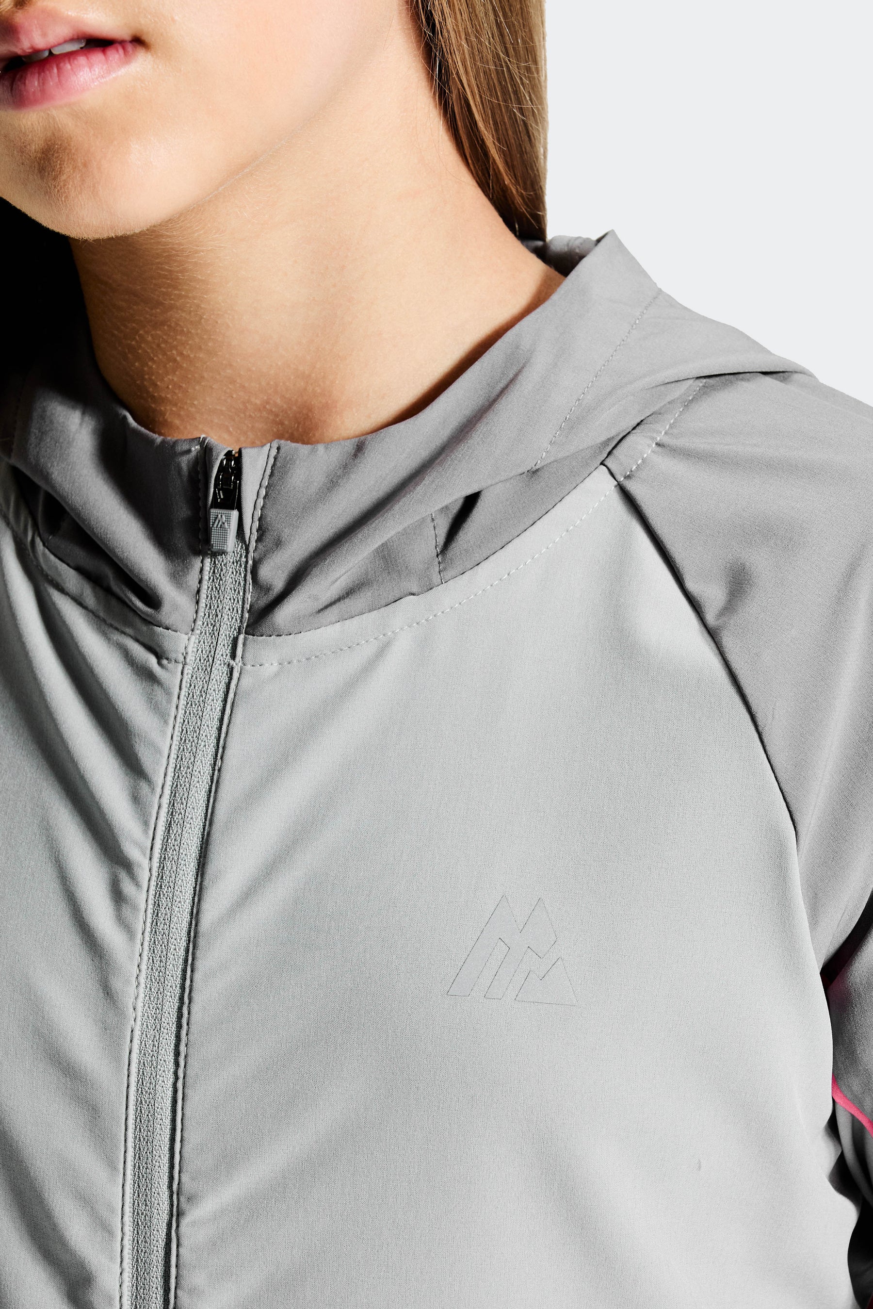 Girls Lumina jacket - Winter Sky/Basalt/Powder Pink