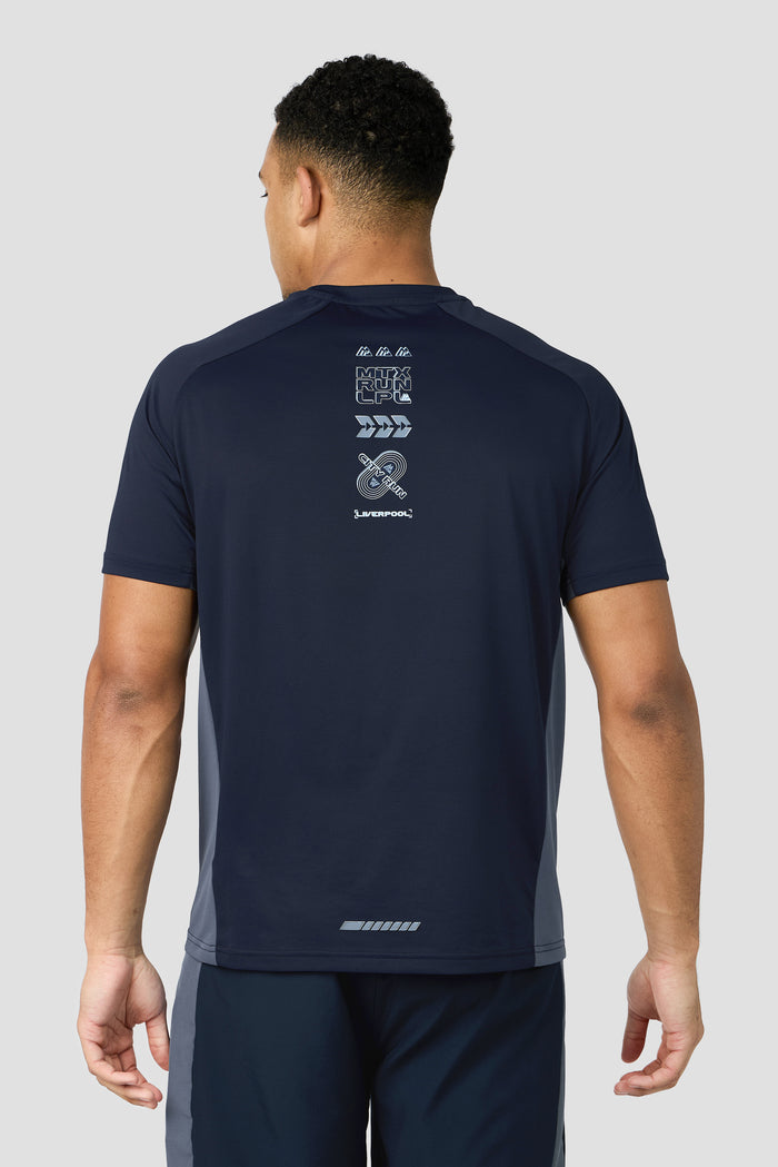 MTX Run City Liverpool T-Shirt - Midnight Blue/Greyed Indigo
