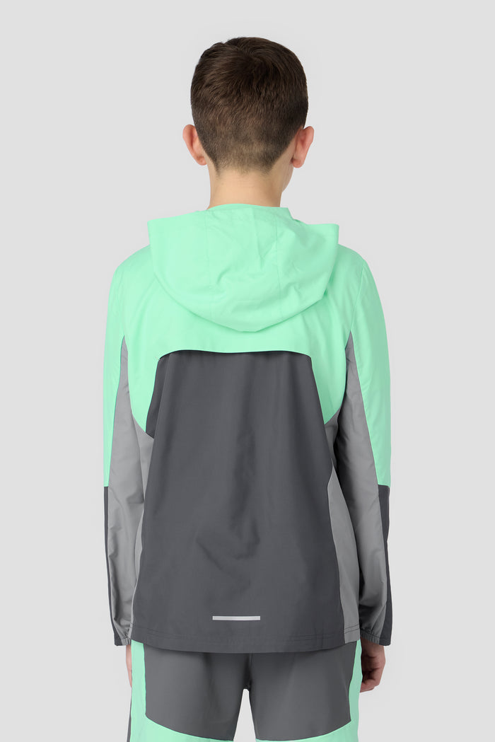 Boys Spectra Windbreaker - Duck Egg/Slate Grey/Platinum Grey