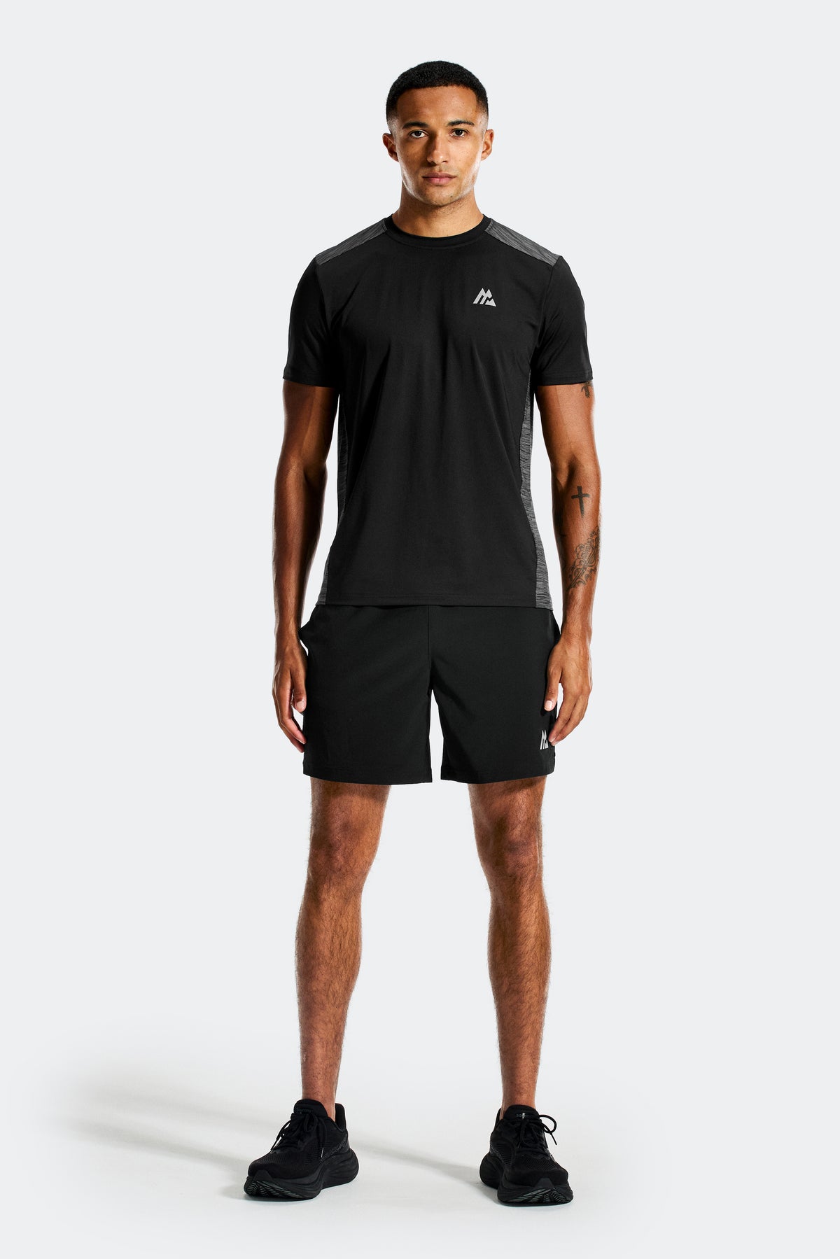Trail Panel T-Shirt - Black/Asphalt/Cement Grey