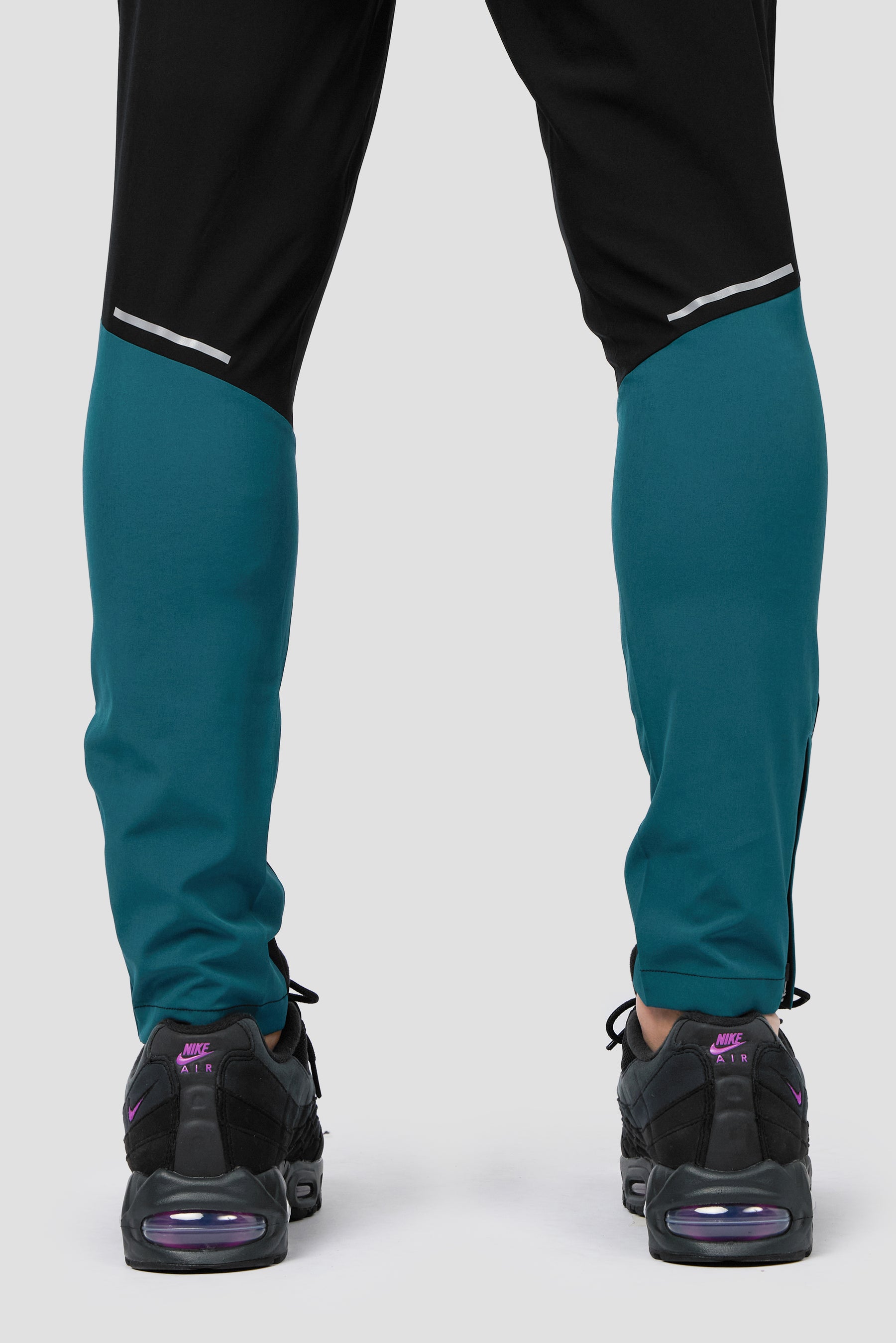 Trail Panel Running Pant - Black/Teal/Pink/White