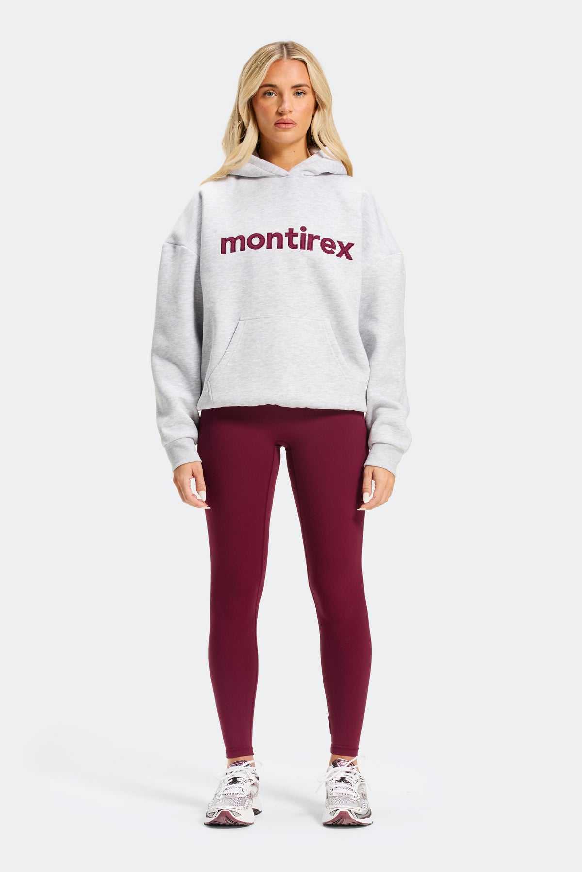 Wordmark Hood - Grey Marl