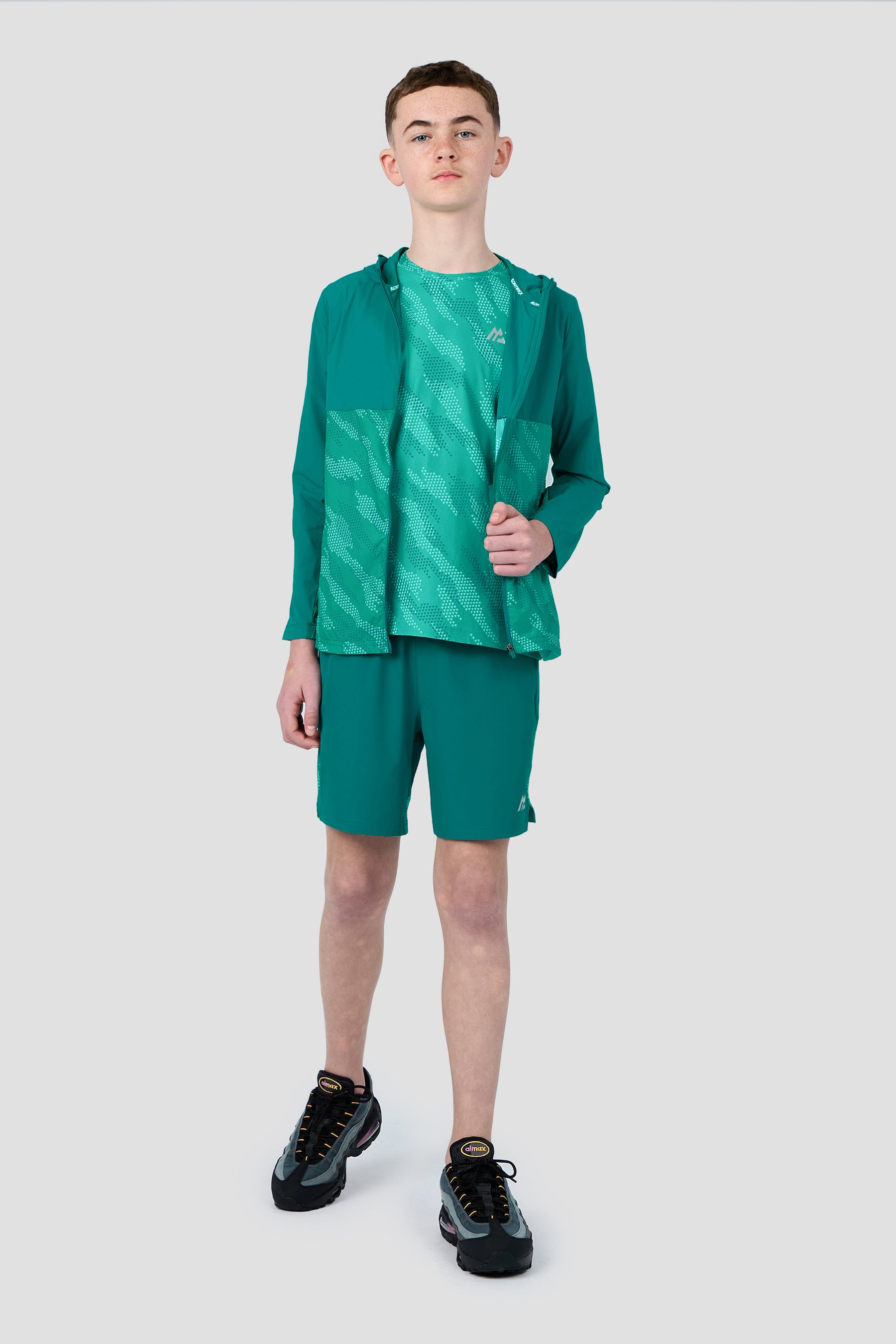 Boys Thera T-Shirt - Lagoon Green/Duck Egg/Cyber Jade