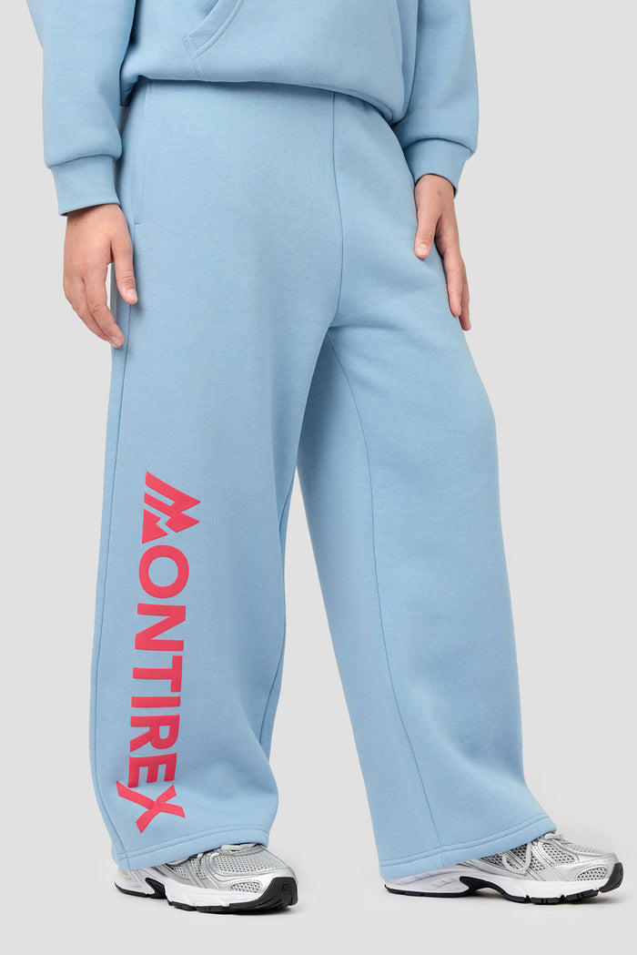Girls Vibe Wide Leg Jogger - Fresh Water