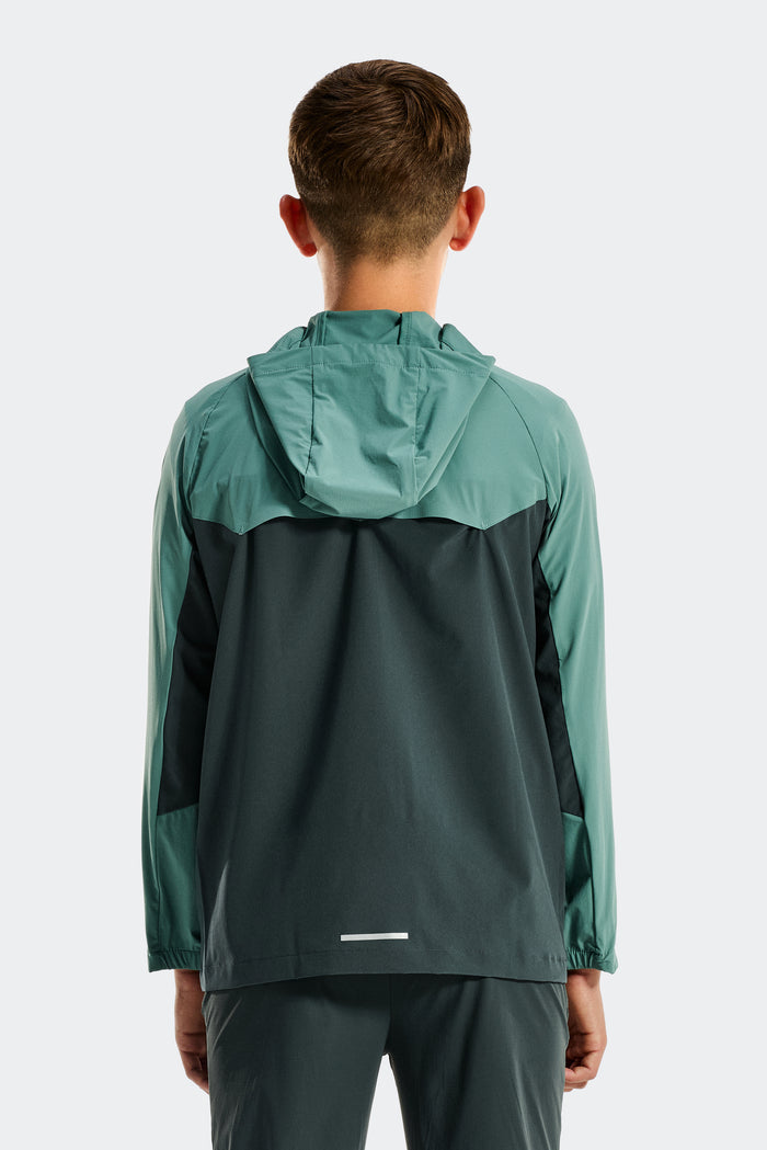 Boys Source Jacket - Charcoal Green/Mineral Green
