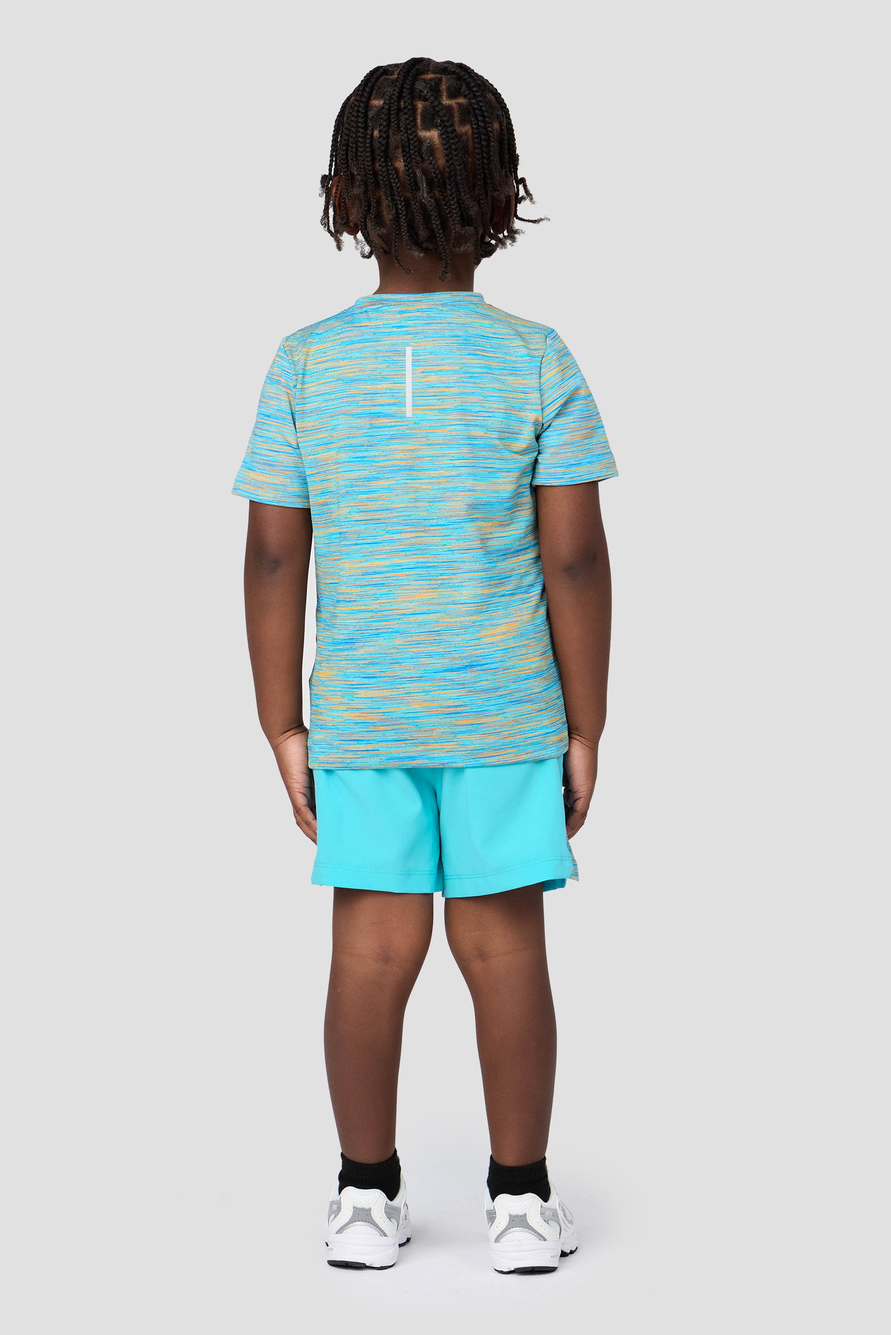 Infant Boy's Trail T-Shirt/Short Set - Neon Sky/Orange