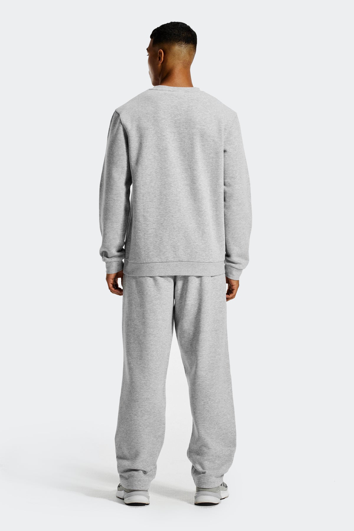 Essential Straight Leg Jogger - Cement Grey Marl