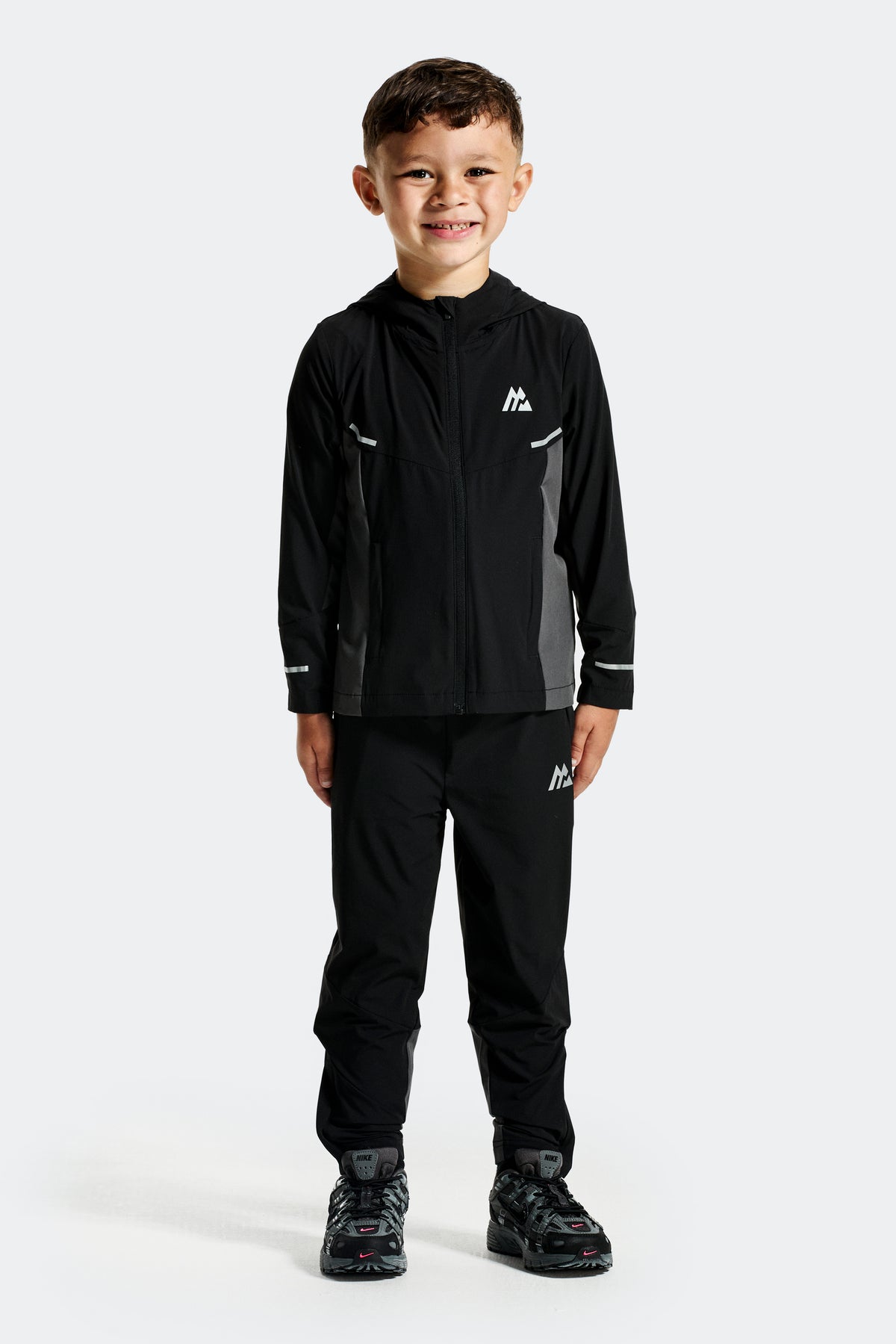 Infant Boys Vortex Jacket/Pant Set - Black/Asphalt