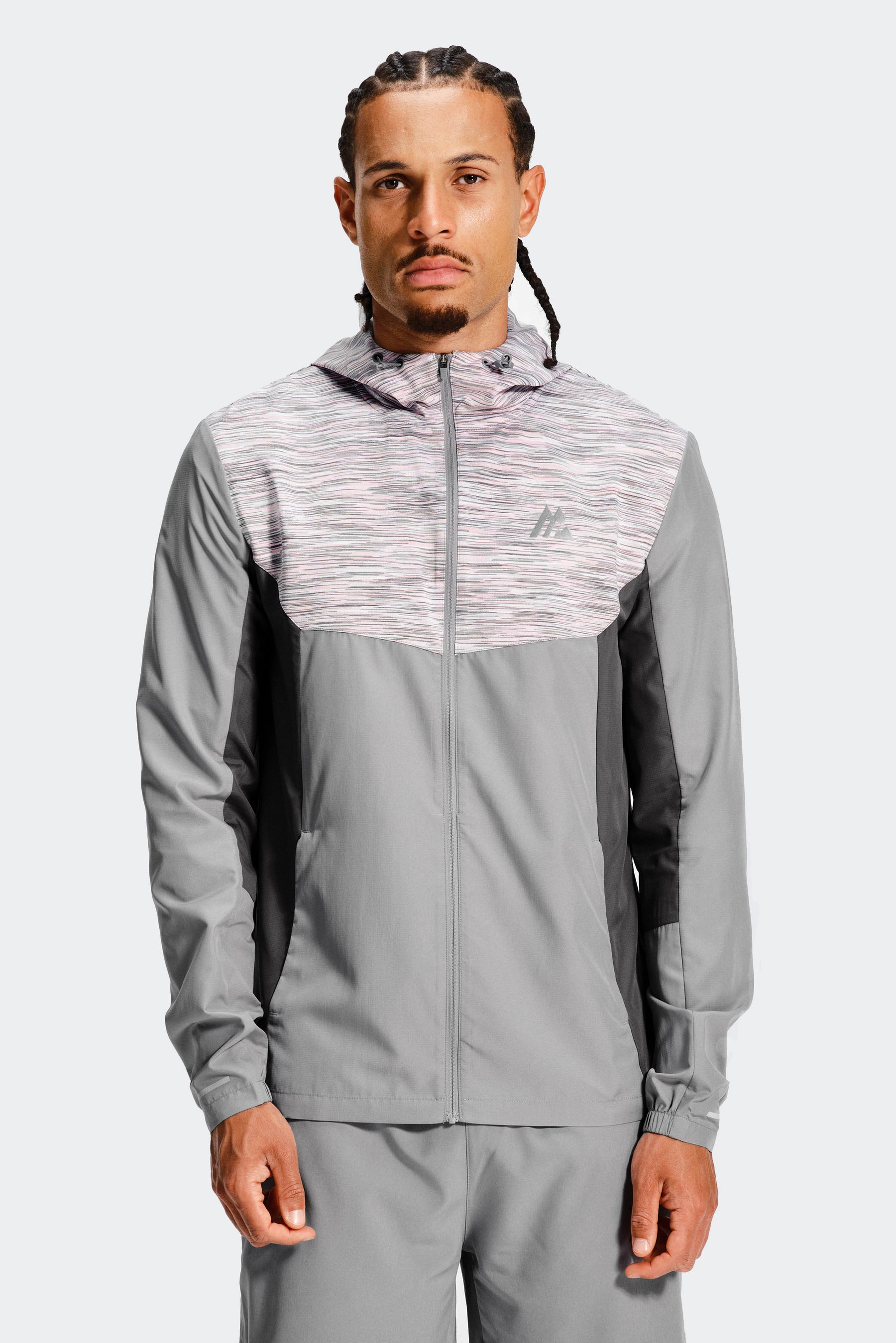 Trail Windbreaker - Grey/Pink