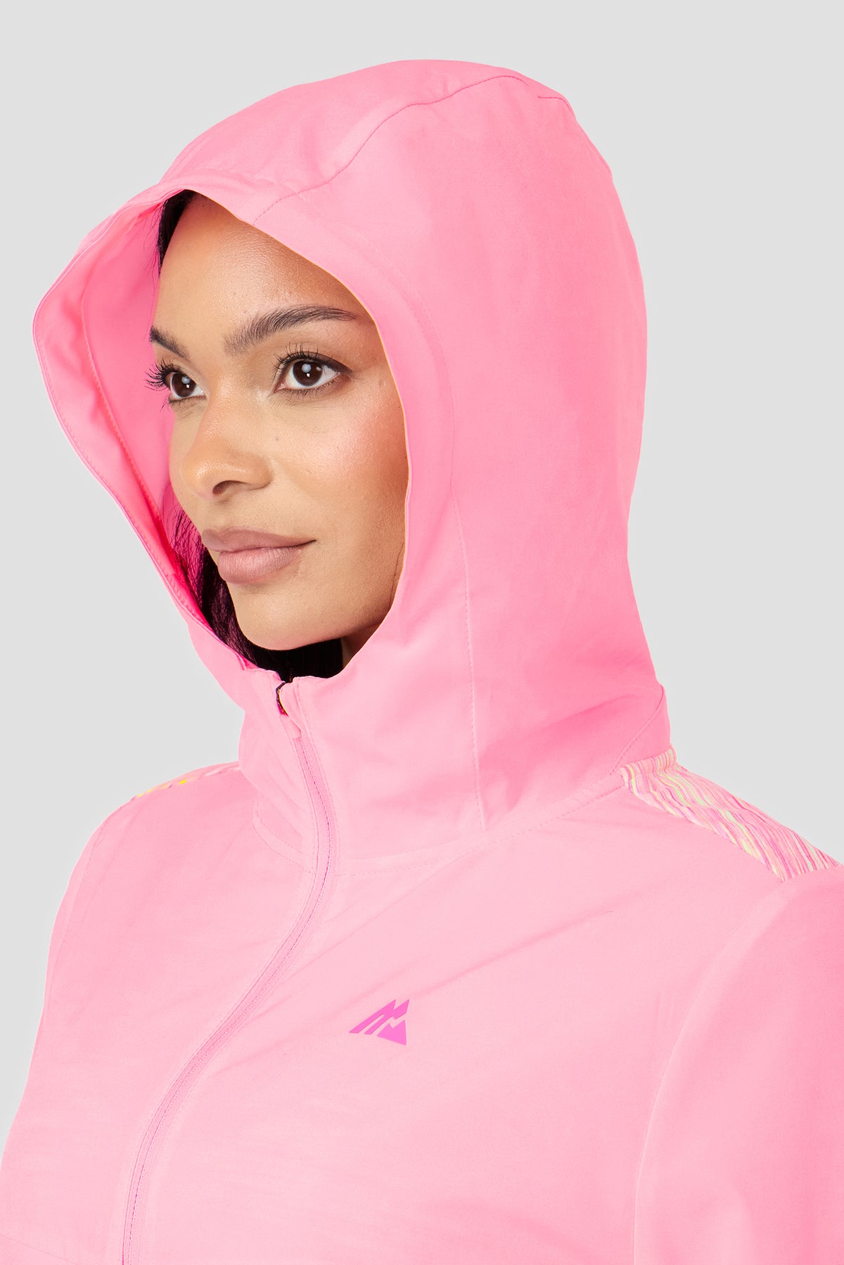 Women's Trail Windbreaker - Pink/Green/White