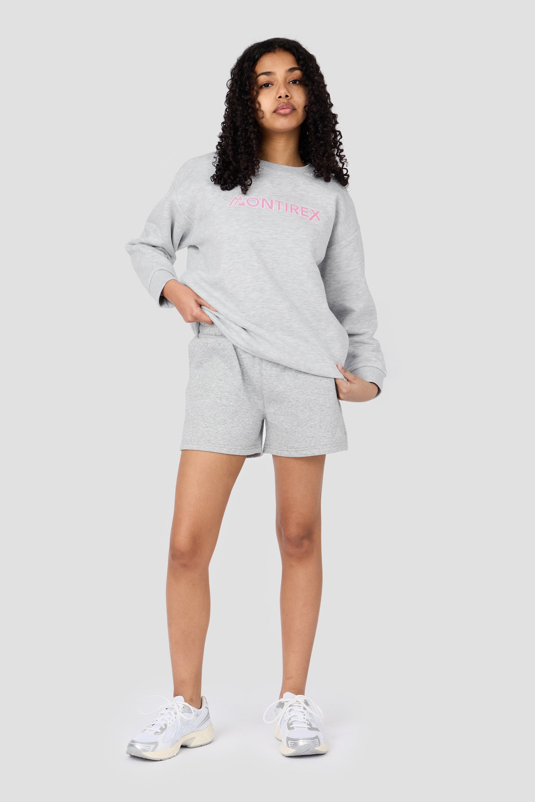 Girls Leap Sweatshirt - Grey Marl