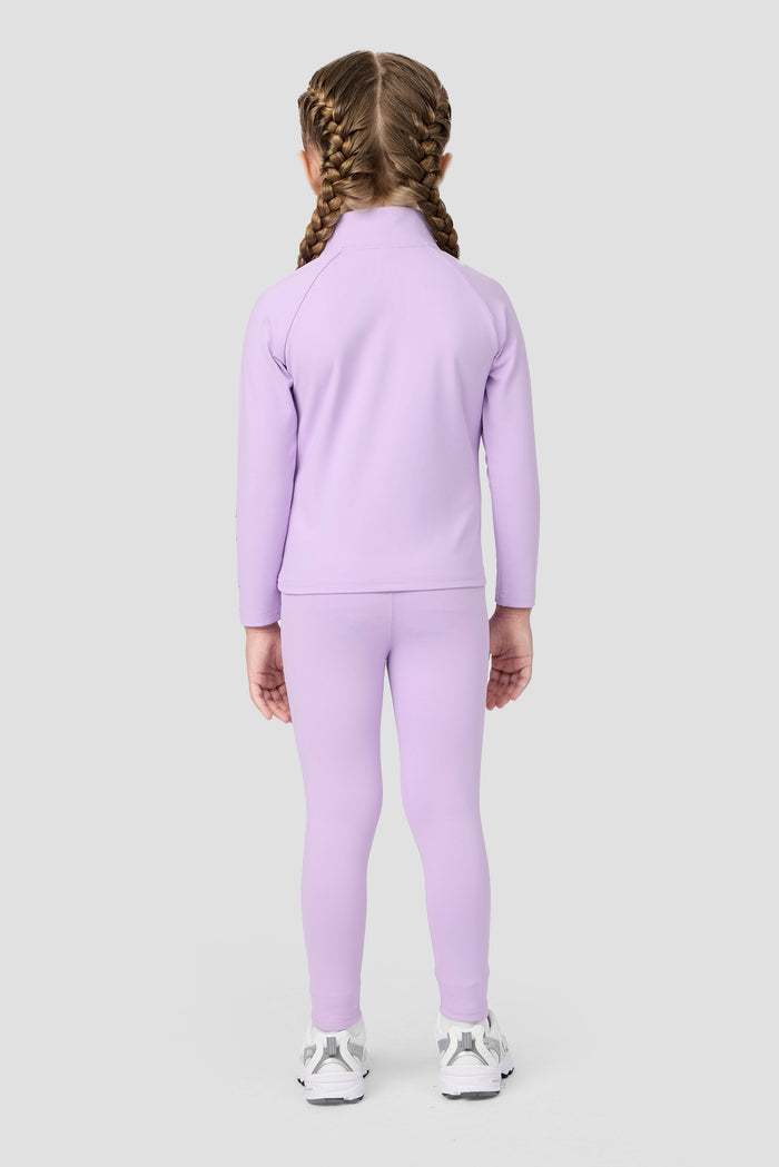 Infant Girls Graphic 1/4 Zip/Legging Set - Lilac Breeze