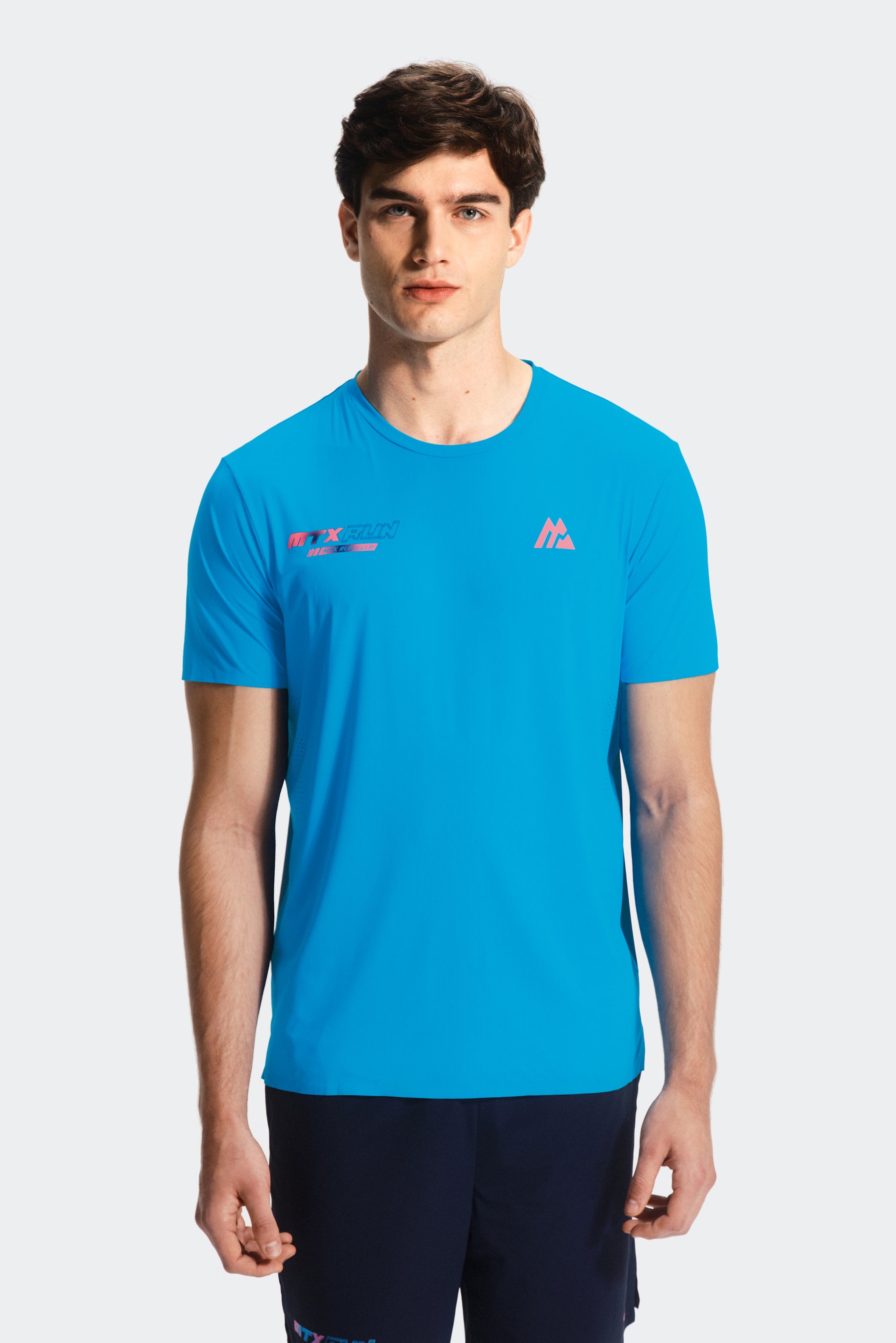 MTX Run Vertex T-Shirt - Maya Blue/Midnight Blue