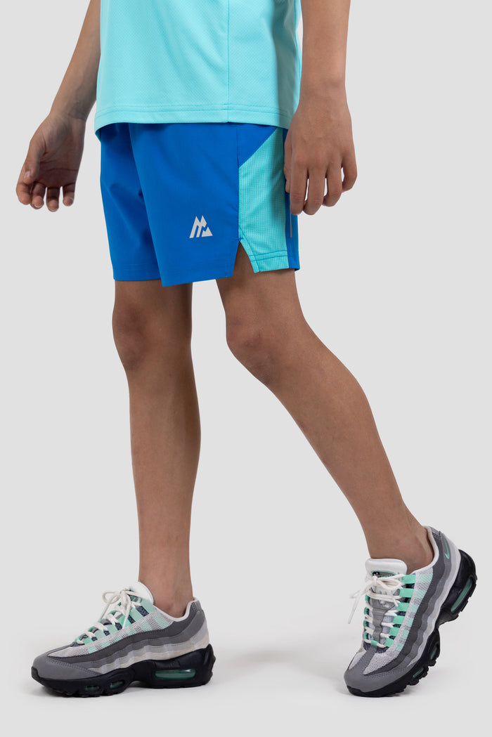 Boys React Short - Neon Blue/Neon Sky