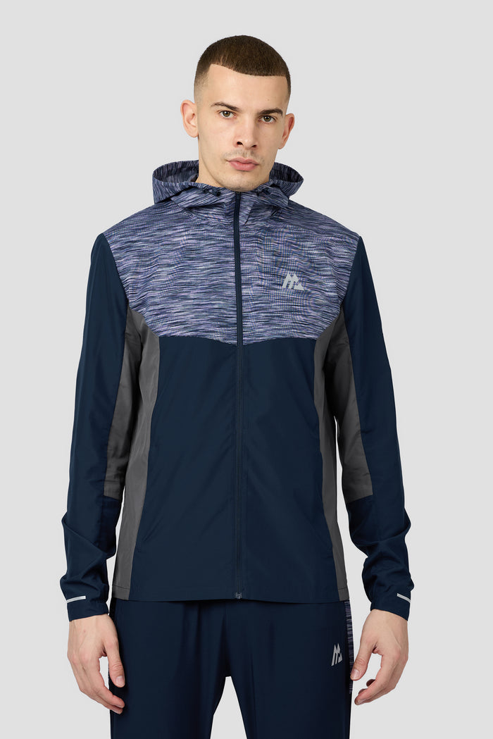 Trail Windbreaker - Navy/Grey/Purple Multi
