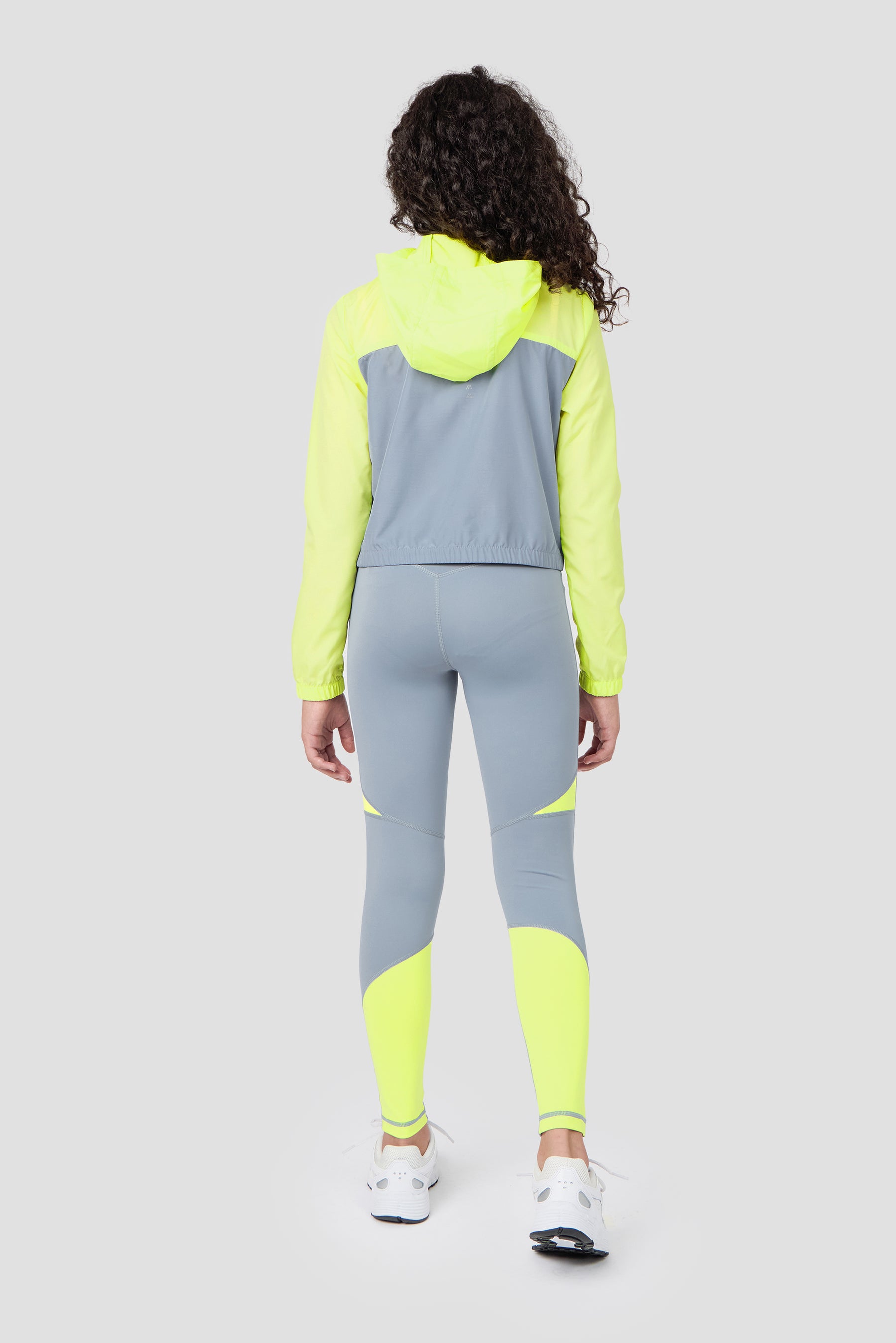 Girls Pace 2.0 Windbreaker - Citrus/Cadet Grey