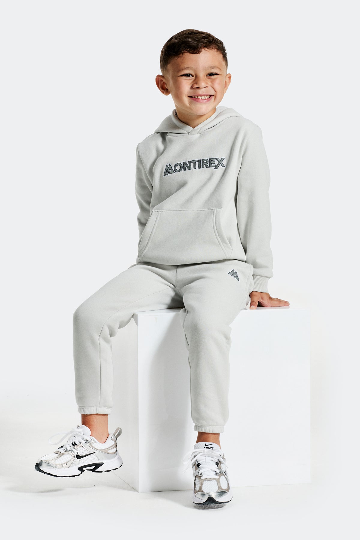Infant Boys Frame Hood/Jogger Set - Smoke