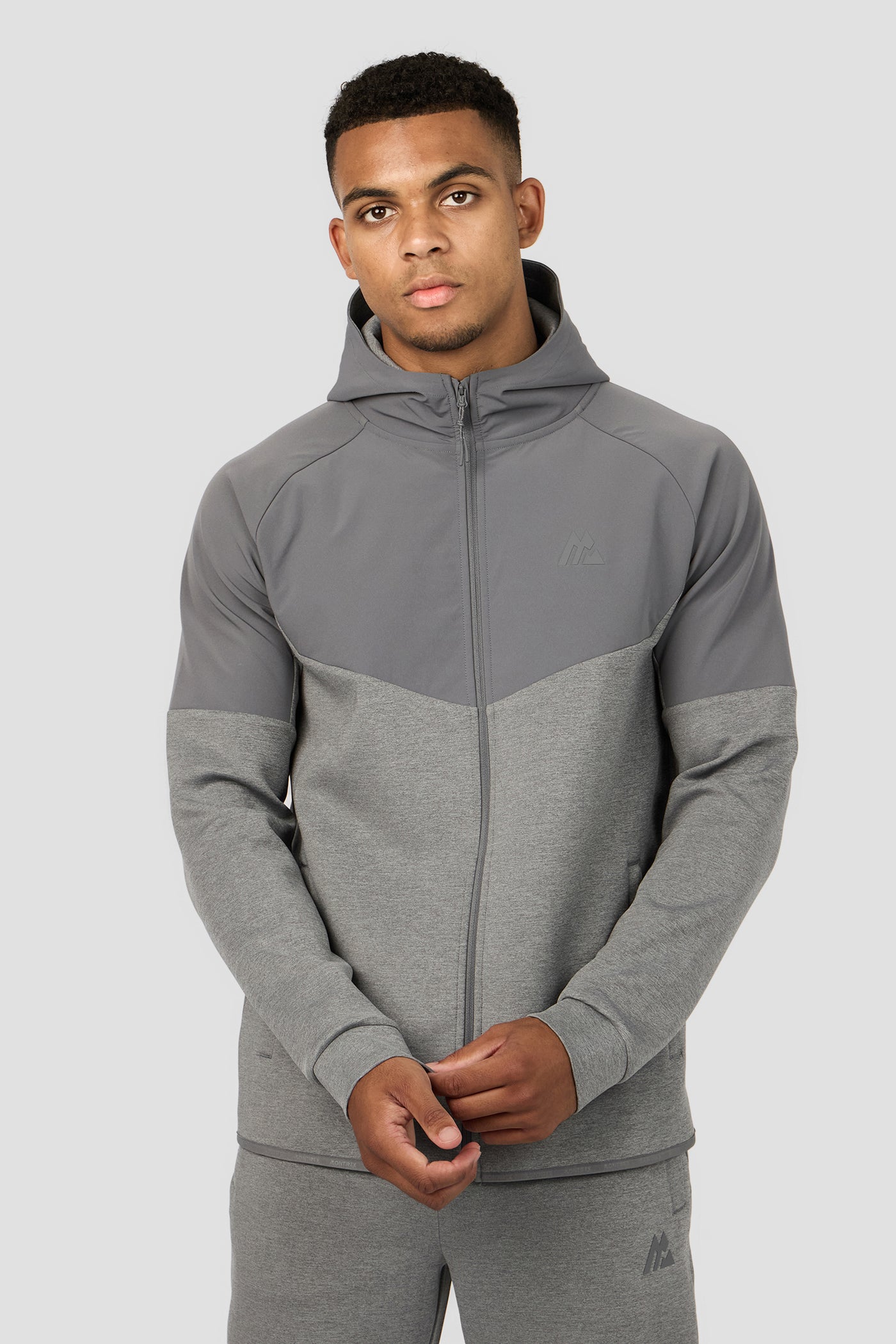 Recover Fleece Hood - Cement Grey