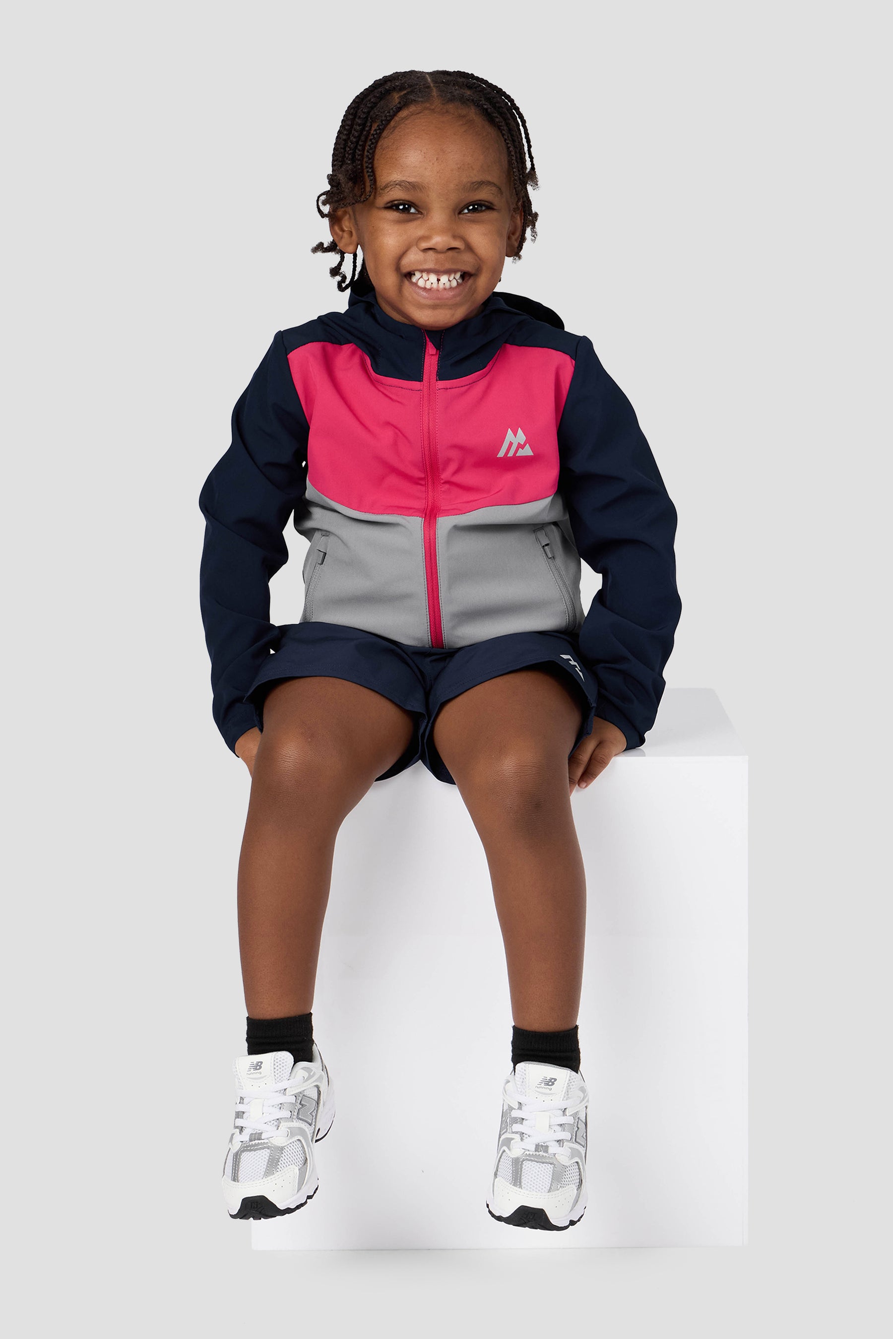 Infant Boys Velocity 2.0 Windbreaker - Midnight Blue/Cerise/Platinum Grey