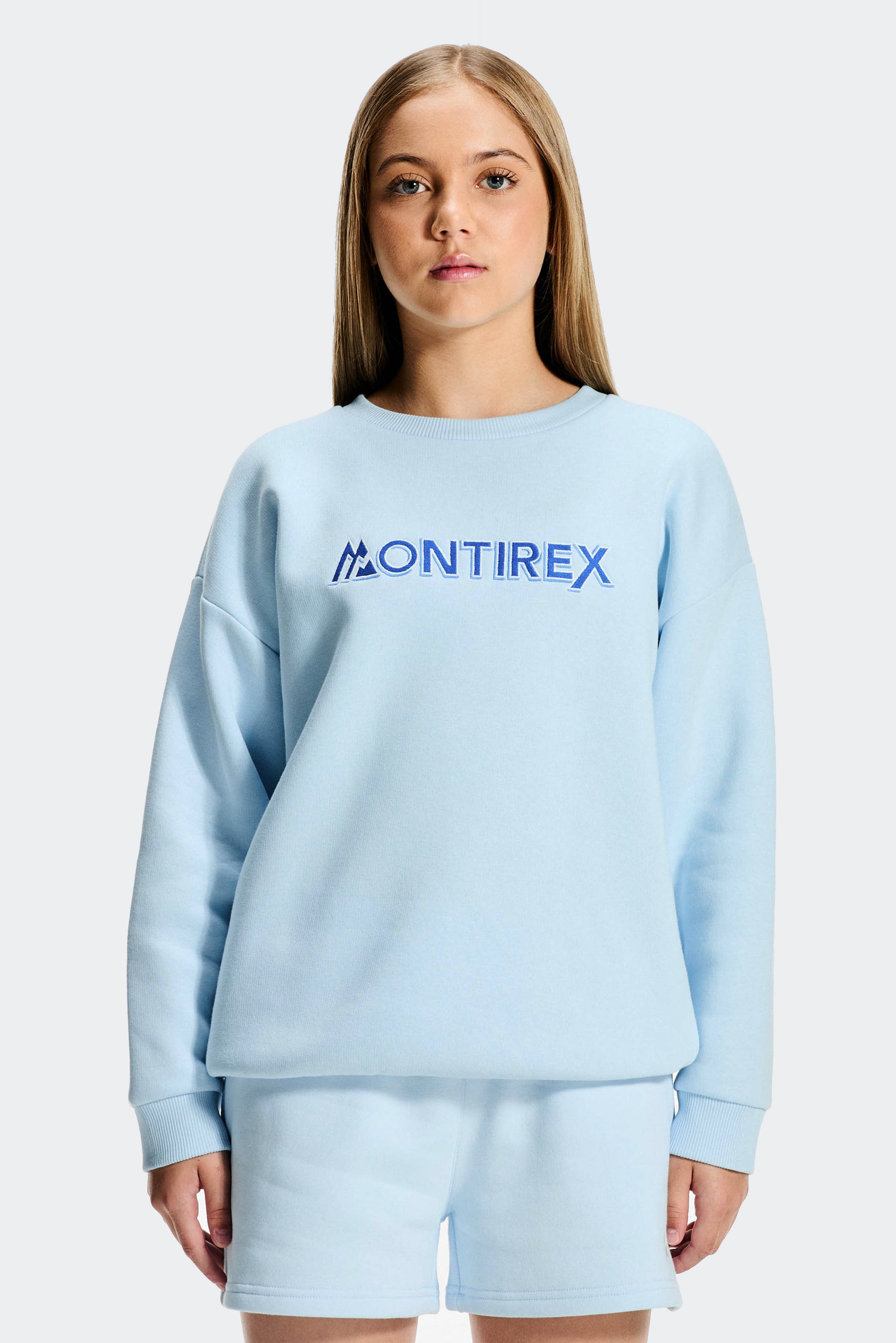 Girls Leap Sweatshirt - Misty Blue
