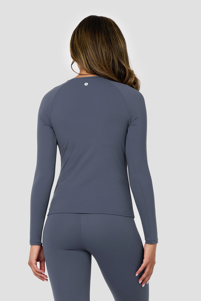 Form Long Sleeve T-Shirt - Greyed Indigo