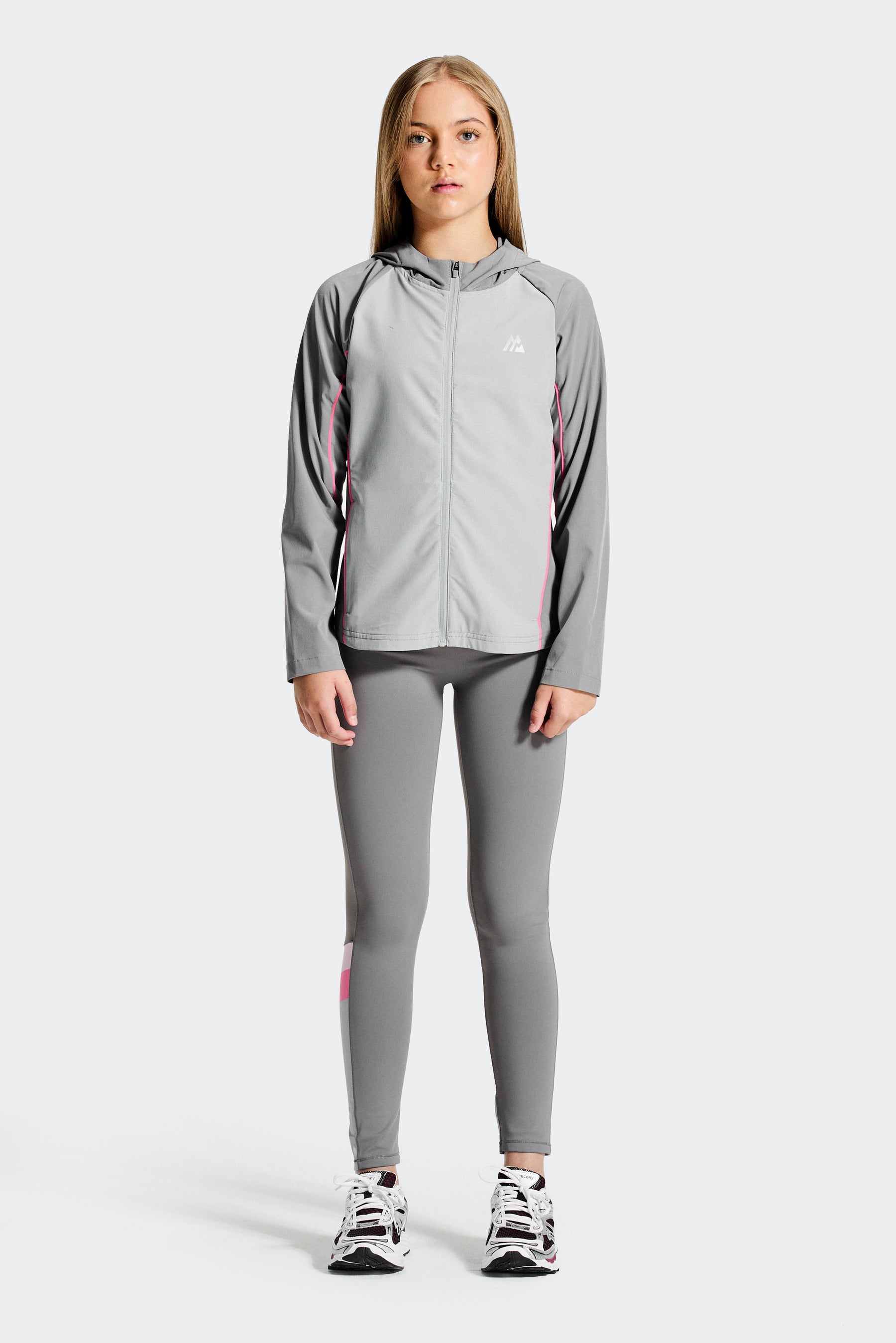 Girls Lumina jacket - Winter Sky/Basalt/Powder Pink