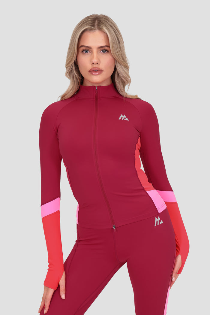 Power Panelled 2.0 Full Zip - Cherries Jubilee/Raspberry/Sugar Plum