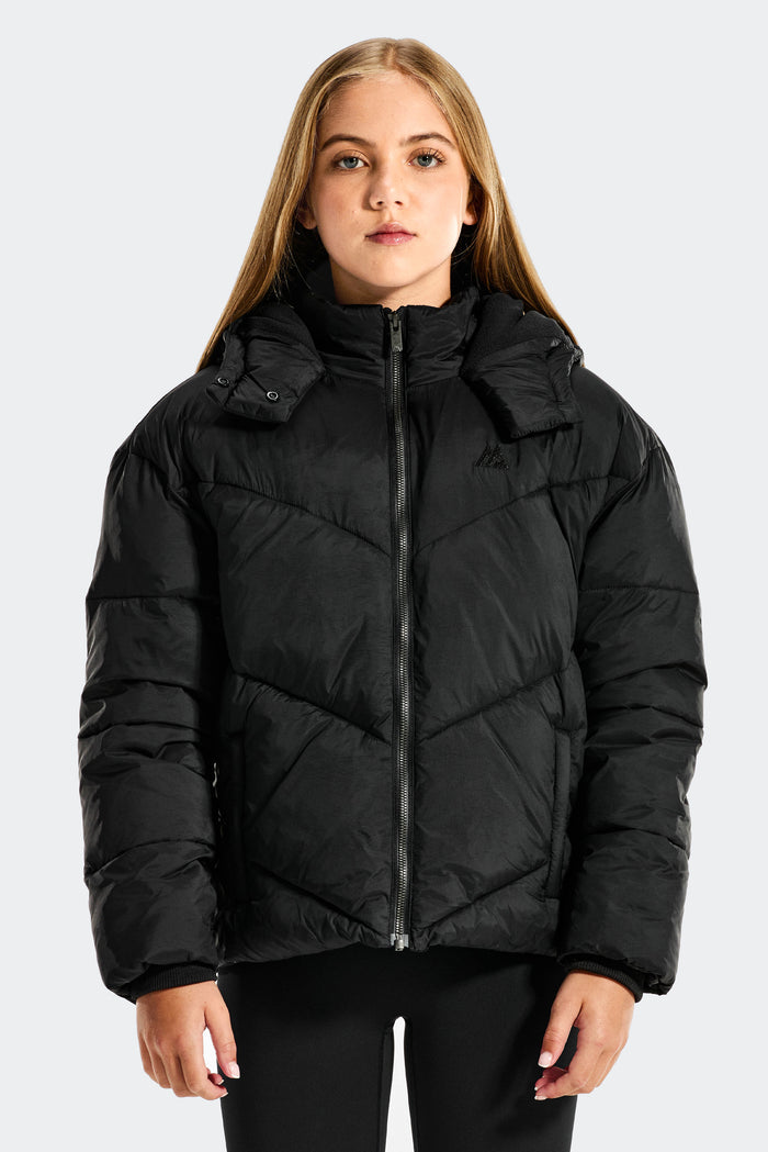Girls Alpina Padded Jacket - Black